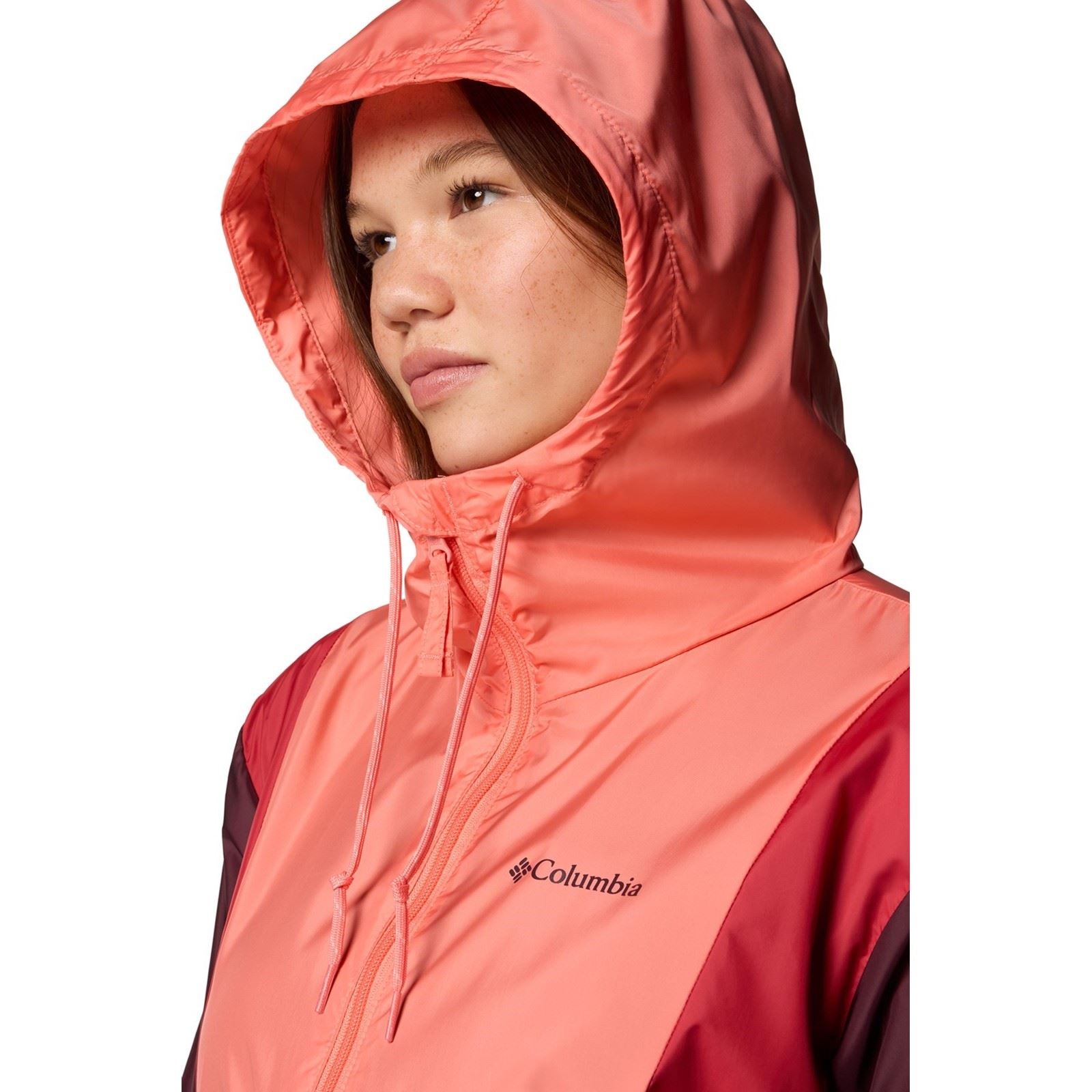 Columbia Lily Basin II Jacket Veste De Pluie Rouge Pour Femmes