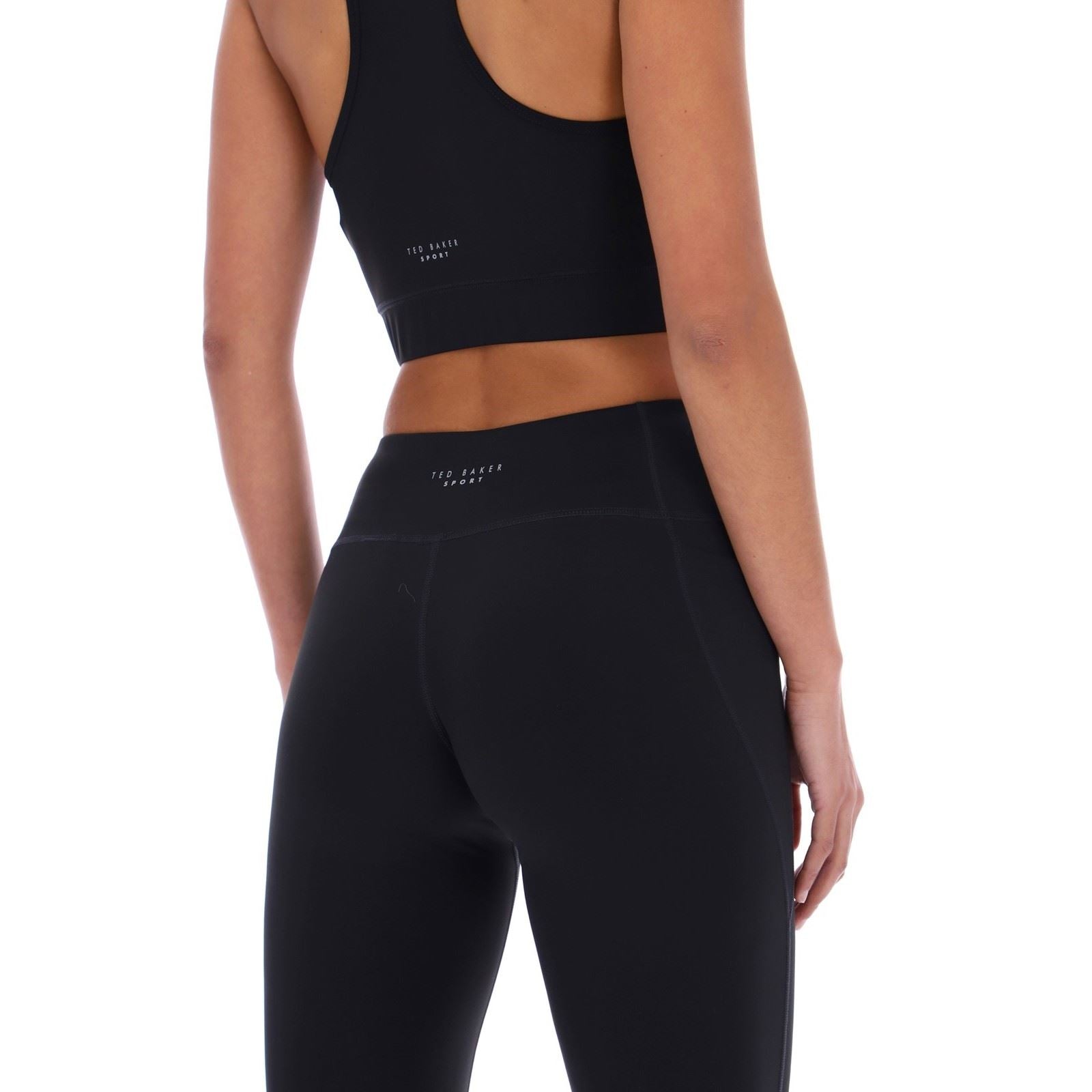 Ted Baker SALLY TBWLS2649 Leggings De Sport Noirs En Polyester Pour Femmes