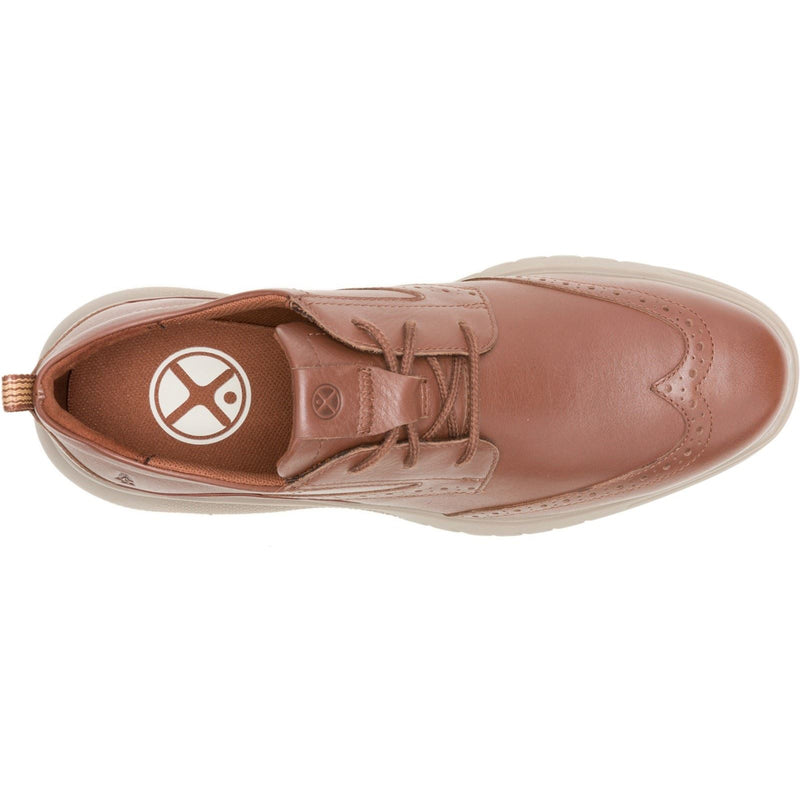 Hush Puppies Advance Chaussures À Lacets Pour Homme En Cuir Cappuccino