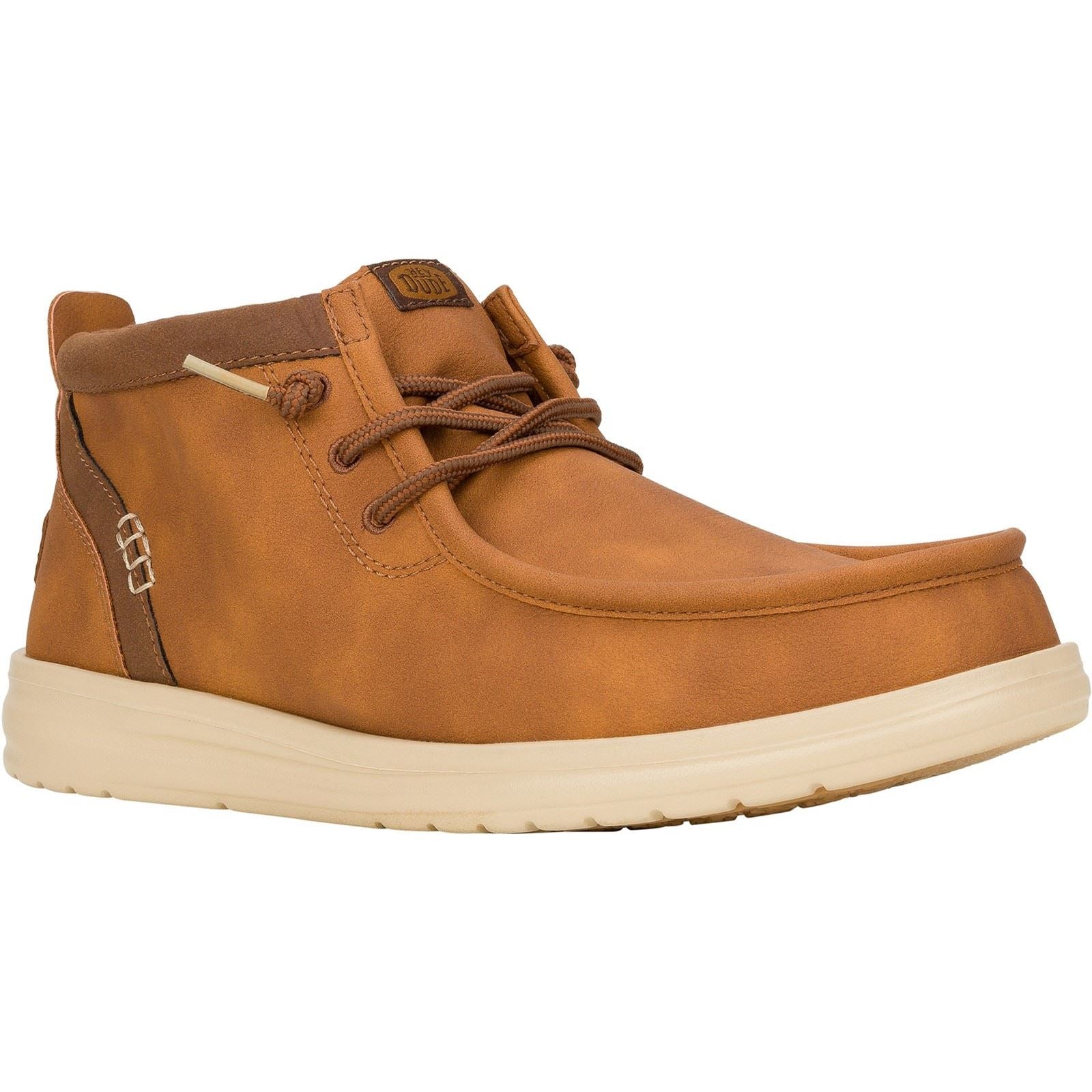 HEYDUDE Wally Mid GripR Classic Bottes Pour Hommes Cognac/Tan