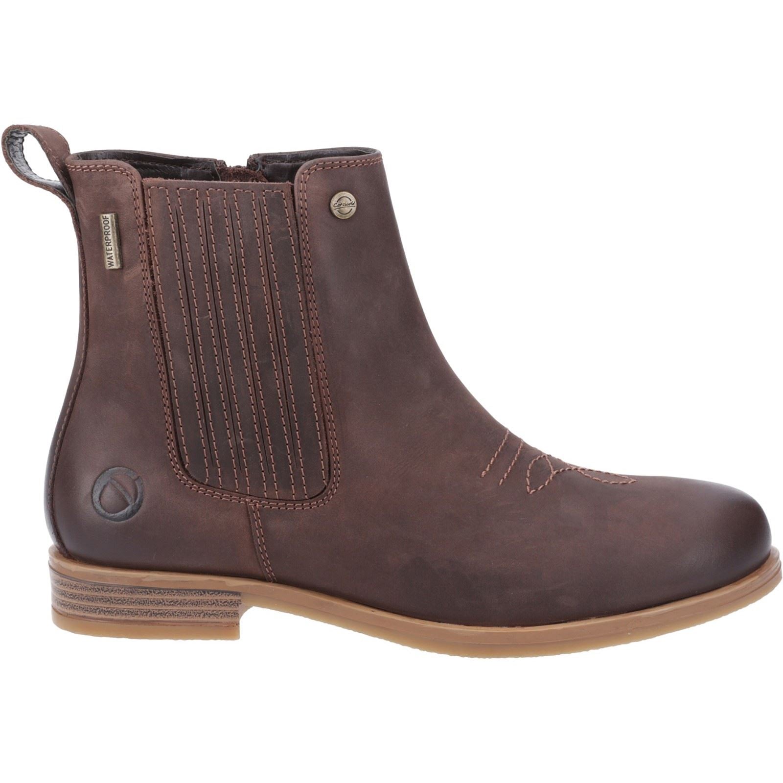 Cotswold Didbrook Bottes En Cuir Marron Pour Femmes