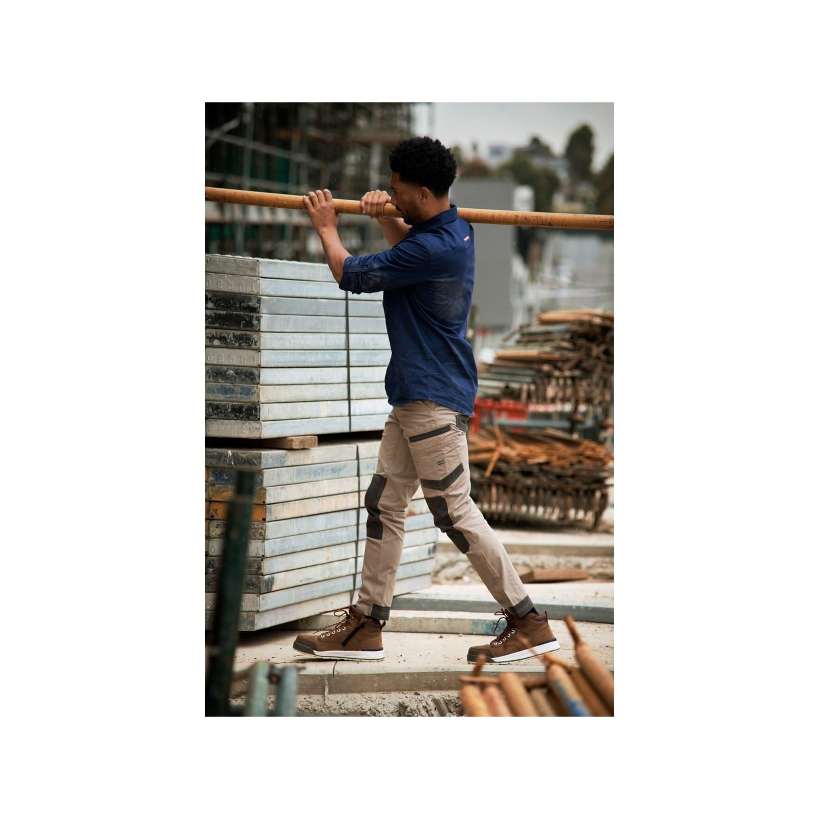 Hard Yakka Raptor Active Pantalons D'extérieur En Coton Pour Hommes Beige