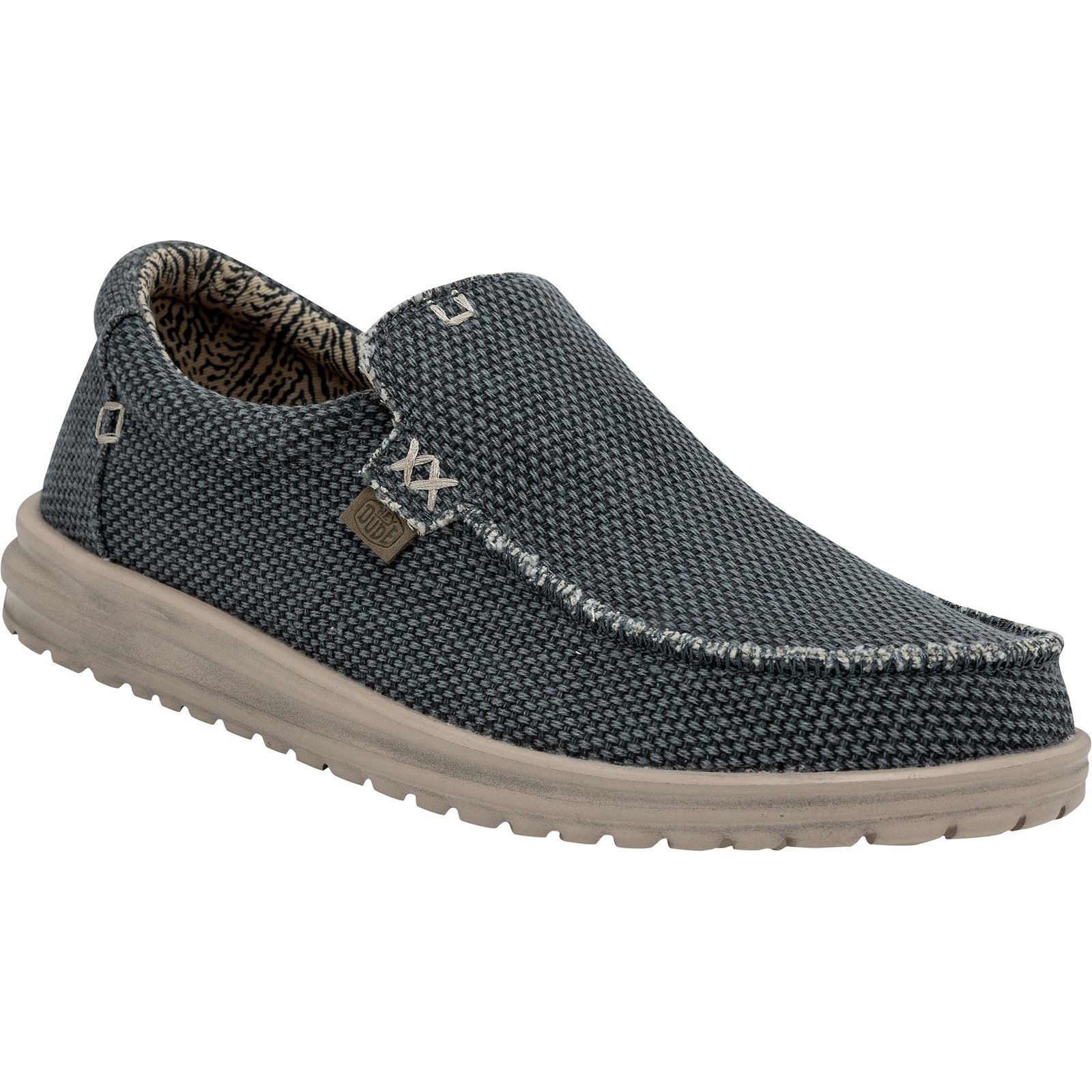 HEYDUDE Mikka Braided Mocassins En Textile Bleu Marine Pour Hommes