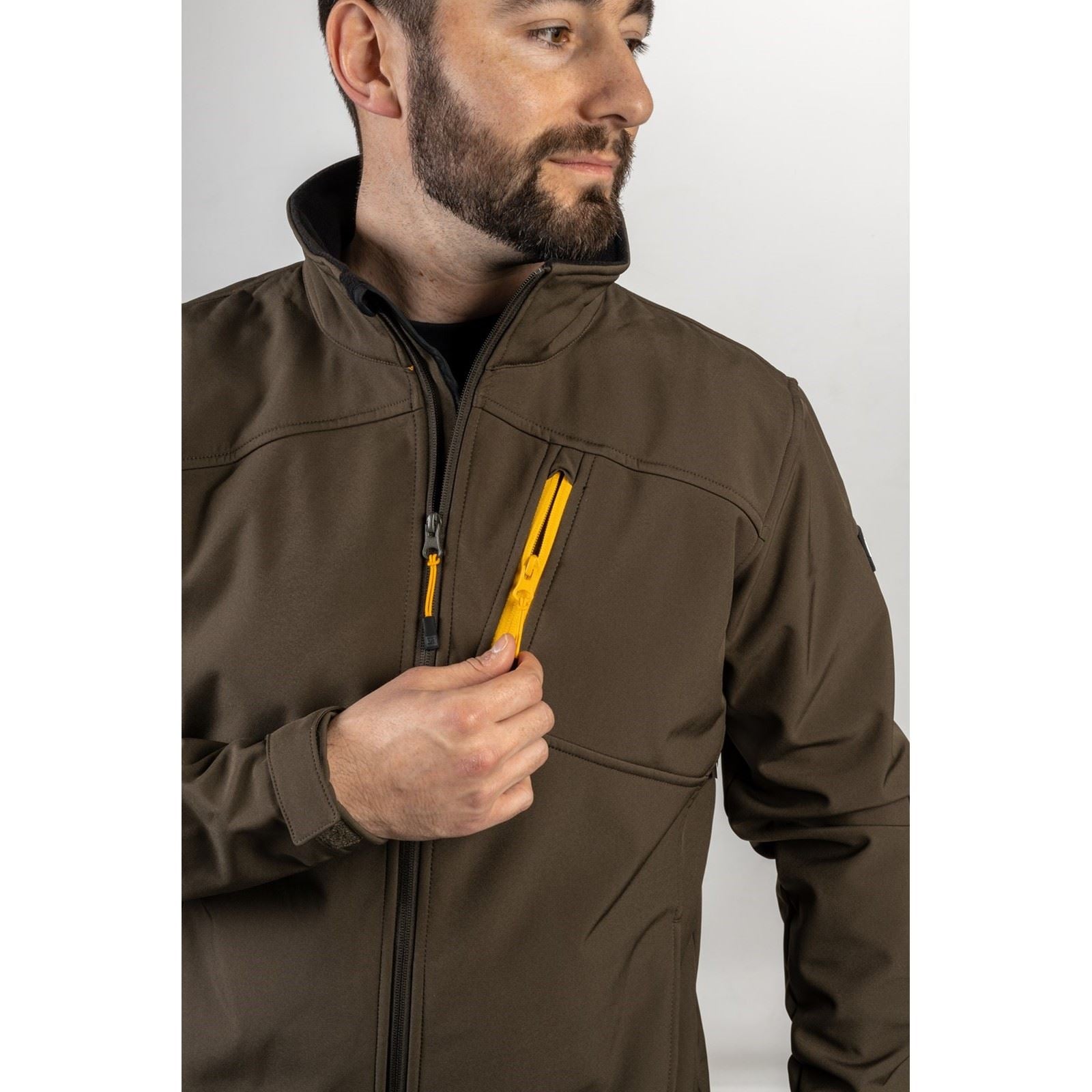 Caterpillar Essentials Shell Veste Softshell Verte Pour Homme
