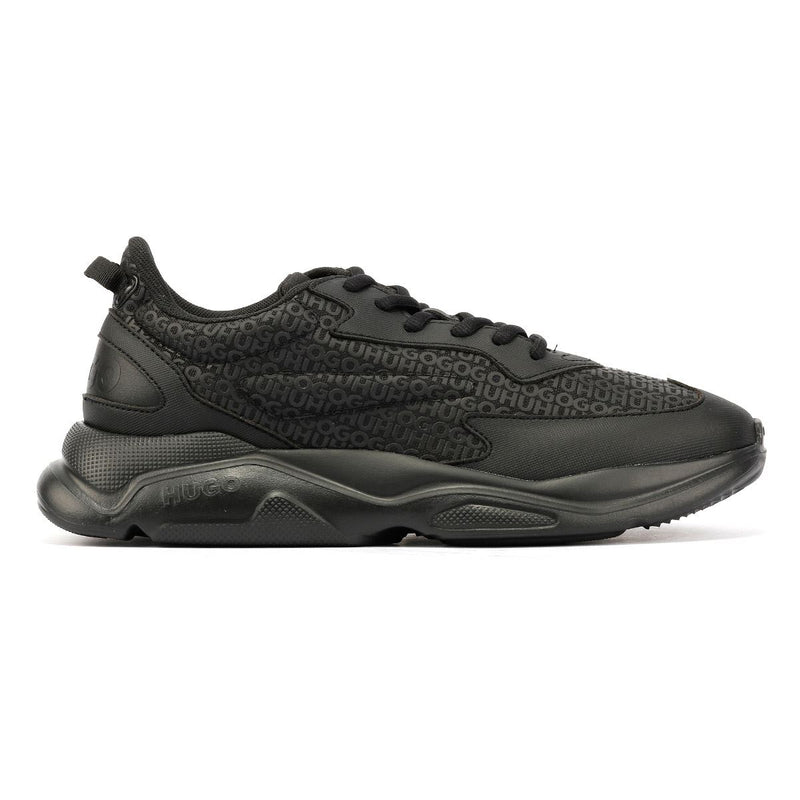Hugo Leon Runn Monogram Baskets Noires Pour Hommes