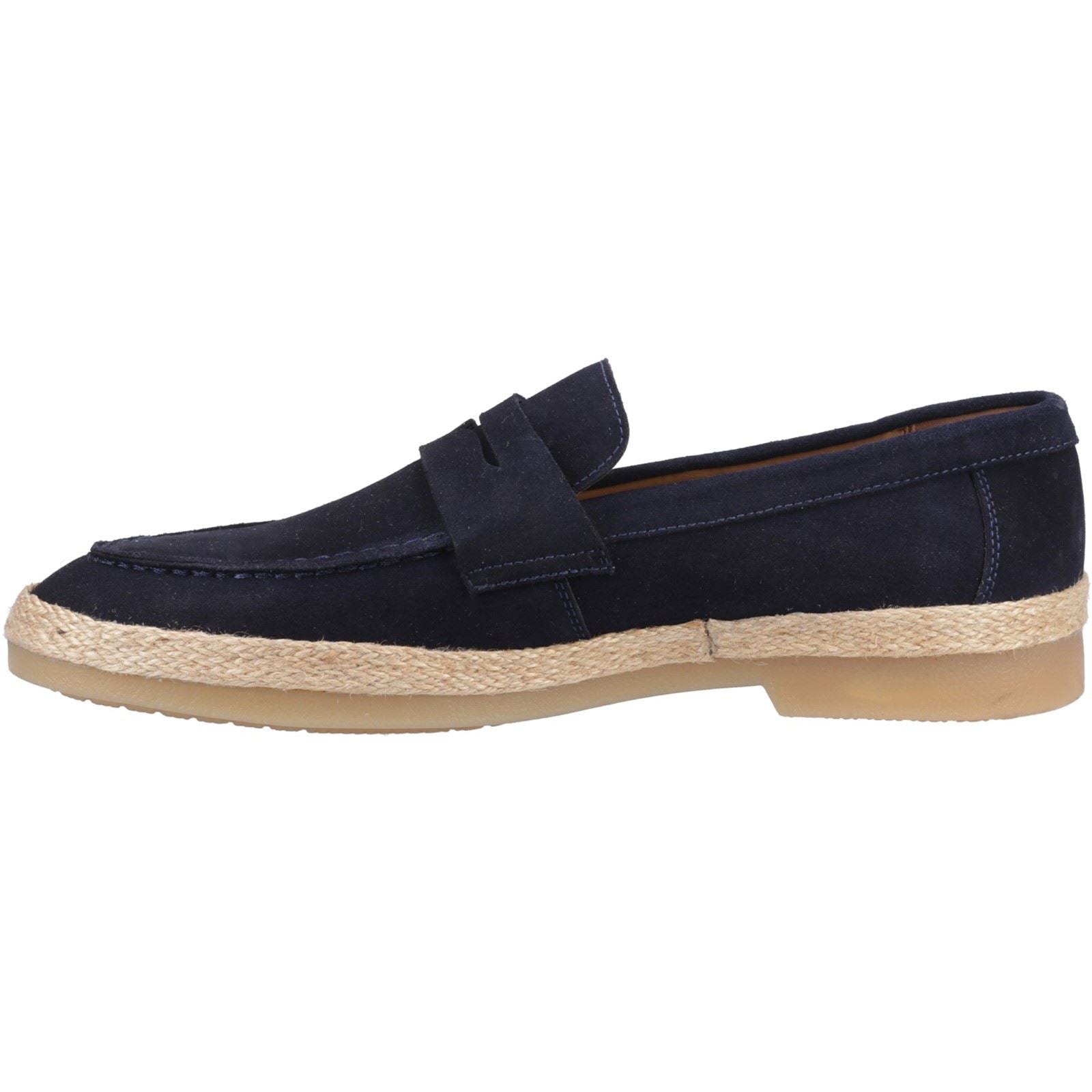 Hush Puppies Laurence Chaussures Mocassins Pour Homme En Daim Bleu Marine