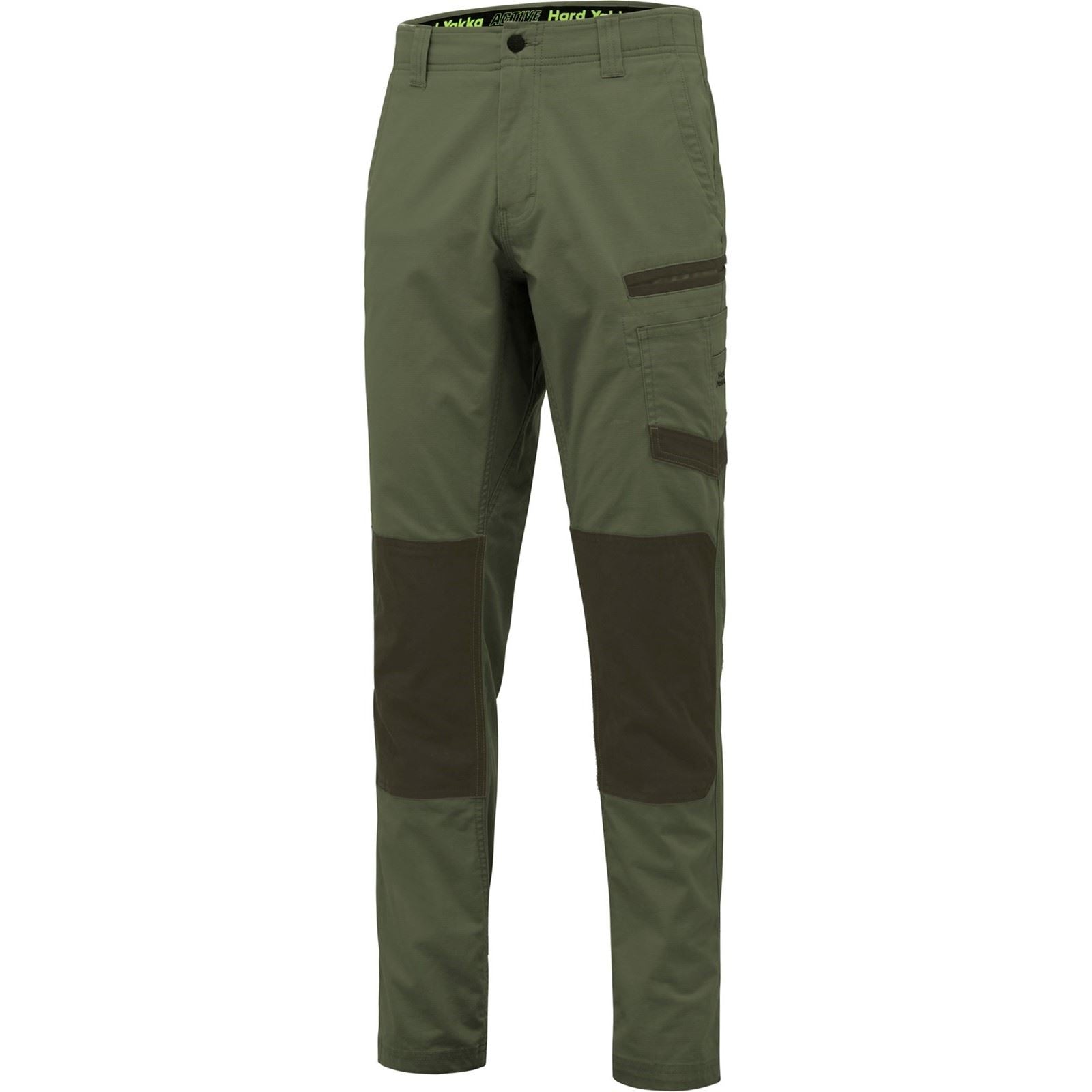 Hard Yakka Raptor Active Pantalons D'extérieur Pour Hommes En Coton Verts