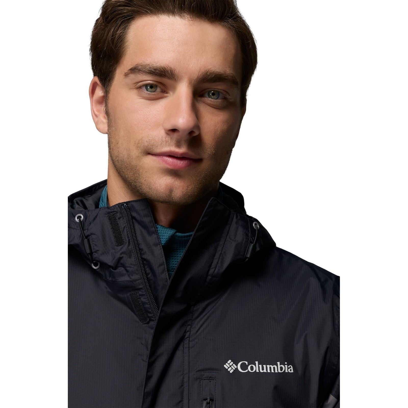 Columbia Pouring Adventure III Jacket Veste De Pluie Noire Pour Hommes