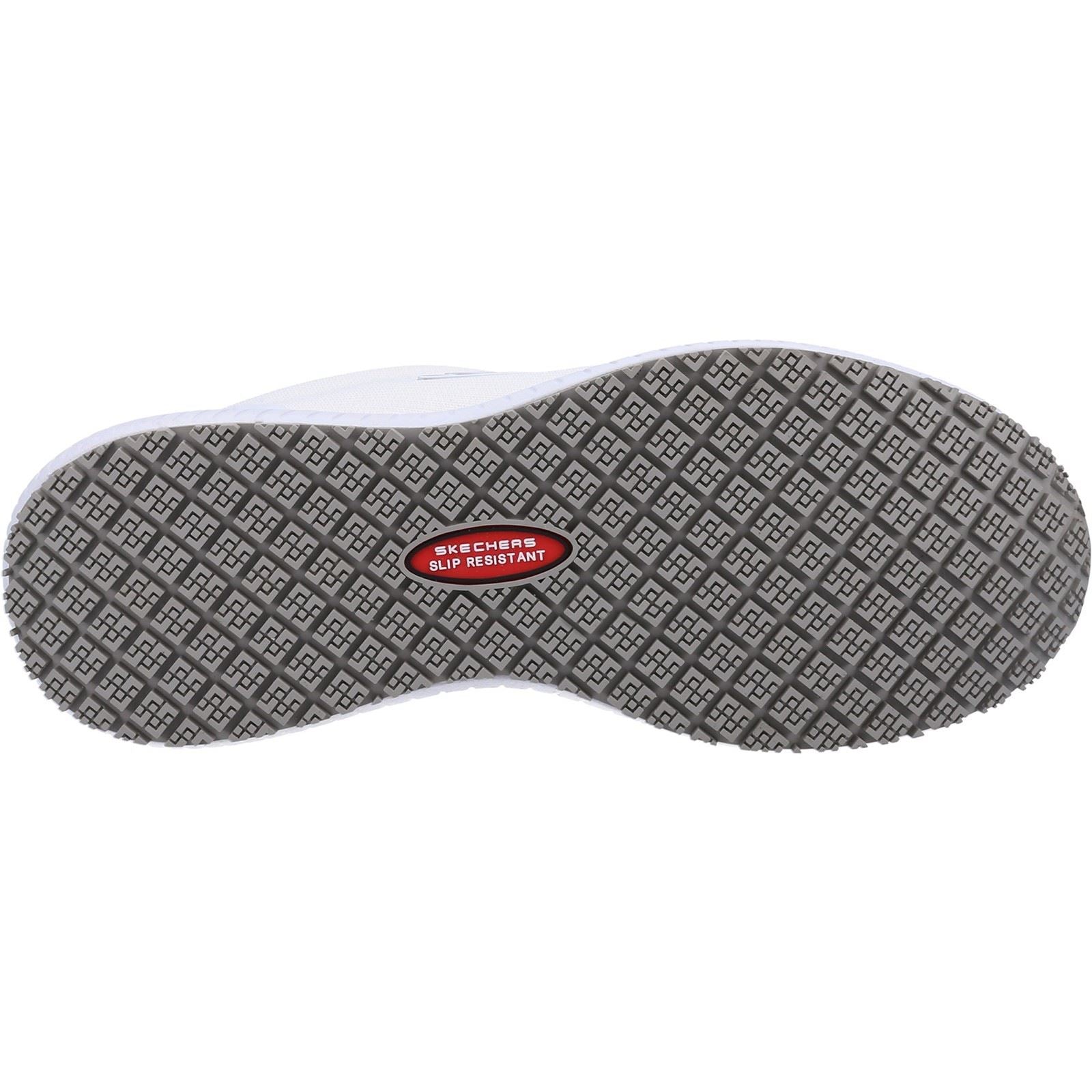 Skechers Workwear Squad SR Baskets De Sécurité Blanches Pour Femmes En Textile