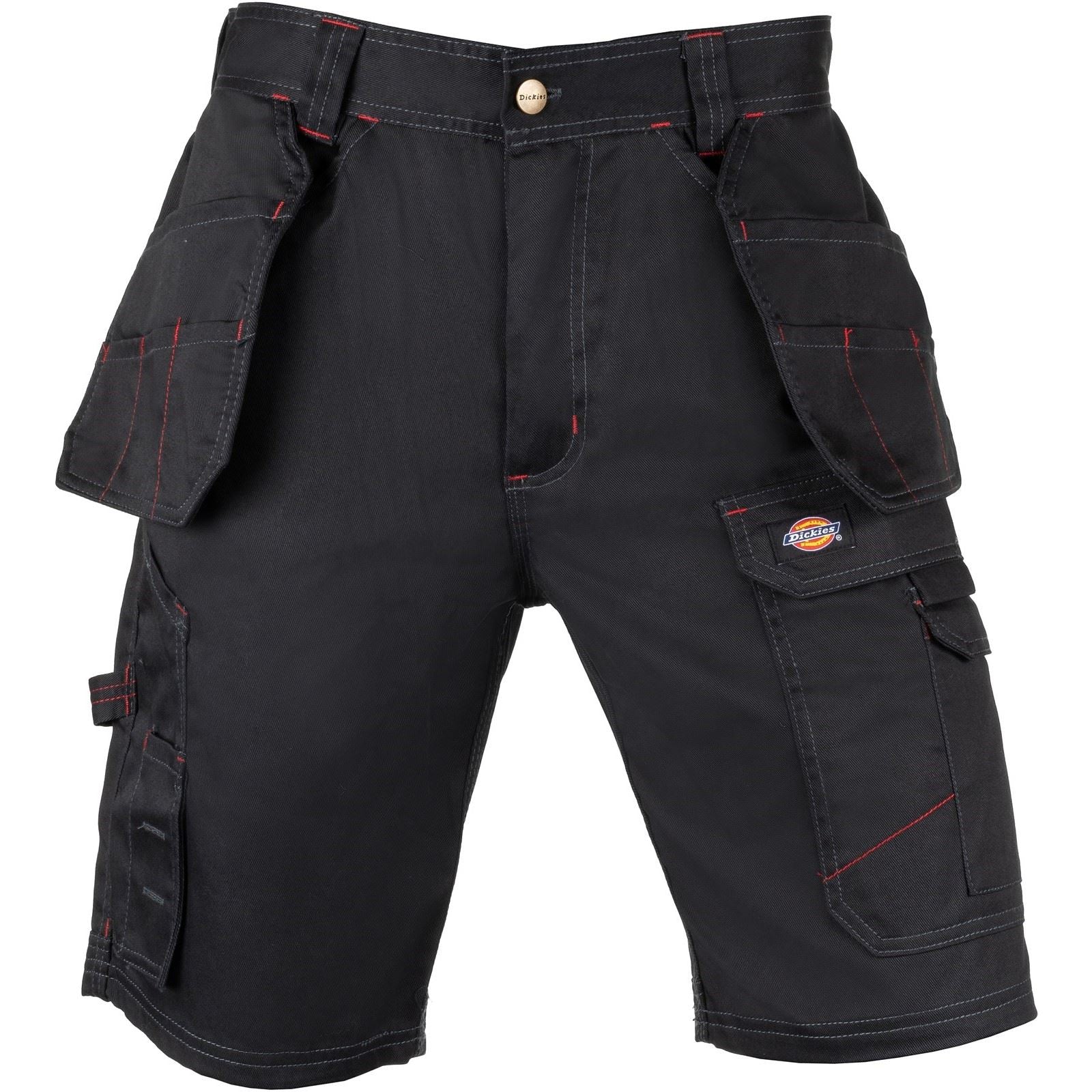 Dickies Redhawk Pro Work Shorts De Travail Noirs En Polyester Pour Hommes