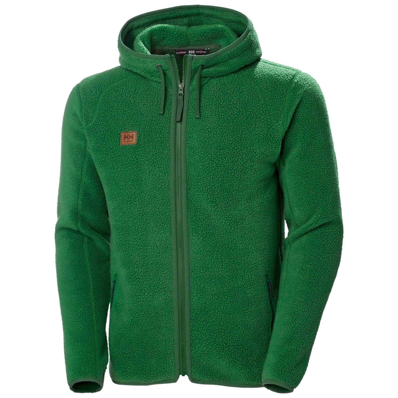 Helly Hansen Workwear Heritage Pile Hoodie Veste En Polaire Verte Pour Homme