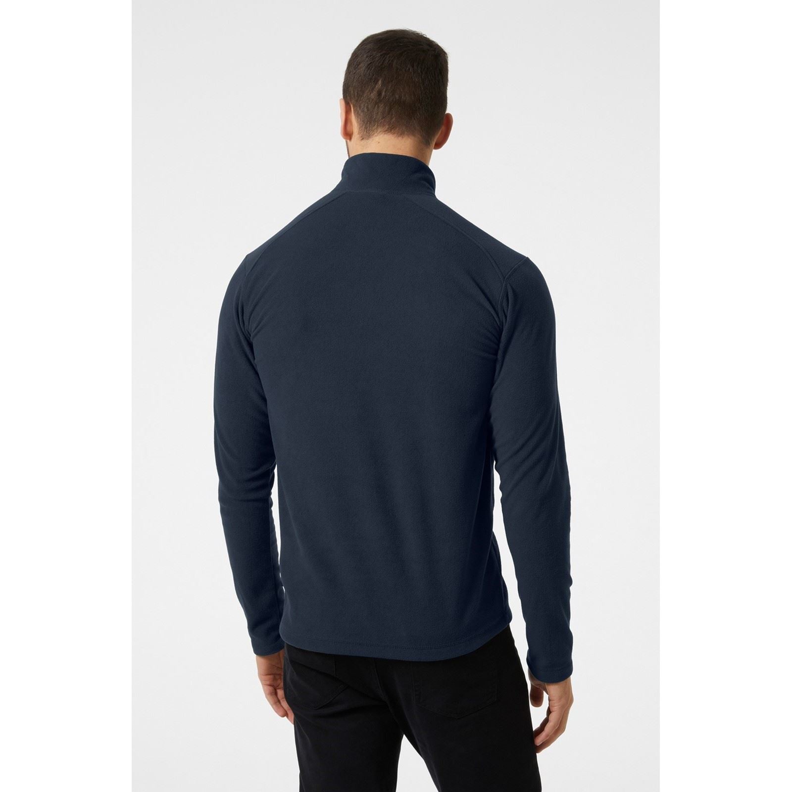 Helly Hansen Sport Daybreaker 1/2 Zip Pull En Polaire Bleu Pour Hommes En Polyester