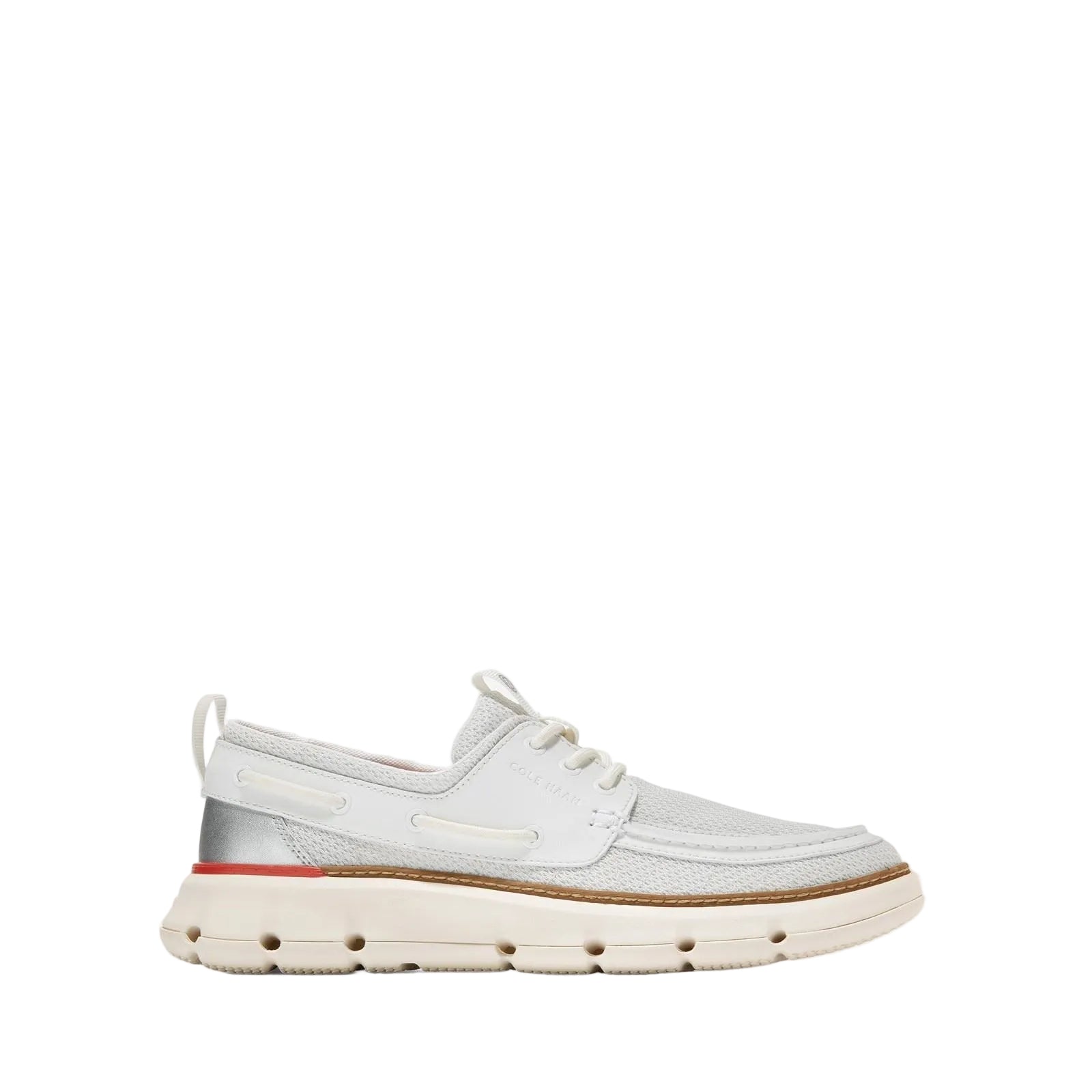 Cole Haan 4.ZeroGrand Regatta Chaussures Bateau Pour Hommes Blanc De Blanc