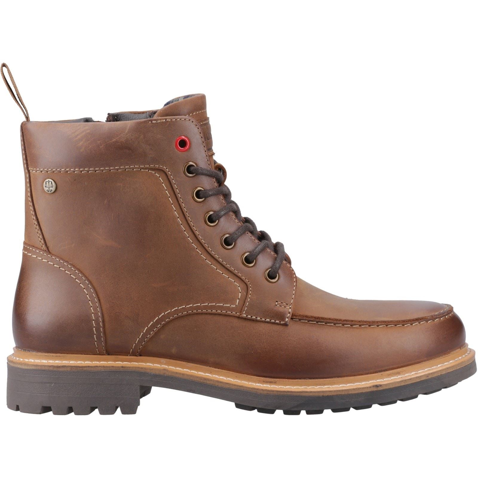Hunter Shaws Bottes Navettes En Cuir Pour Hommes De Couleur Marron Foncé