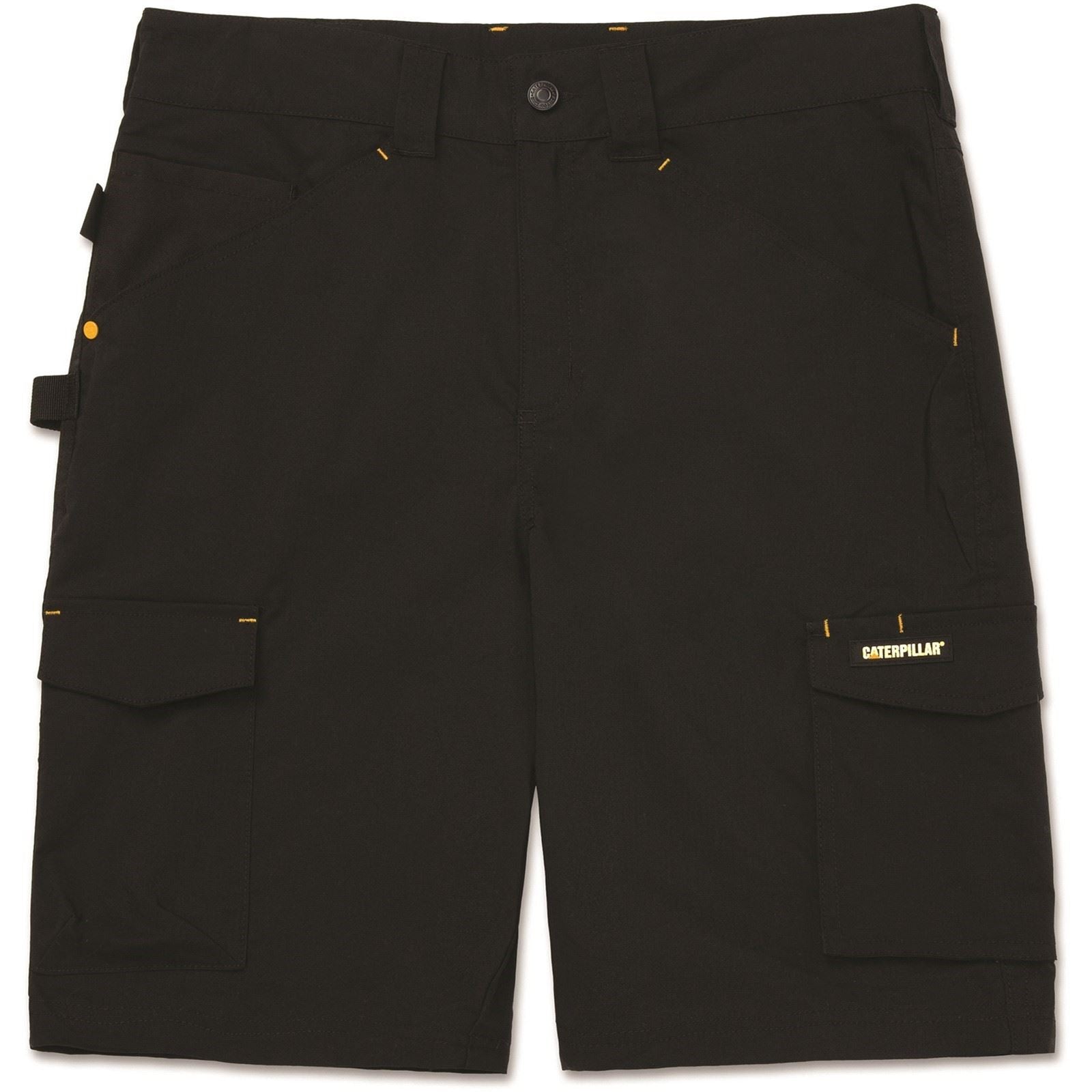 Caterpillar Nexus Stretch Shorts De Travail Noirs En Coton Pour Homme