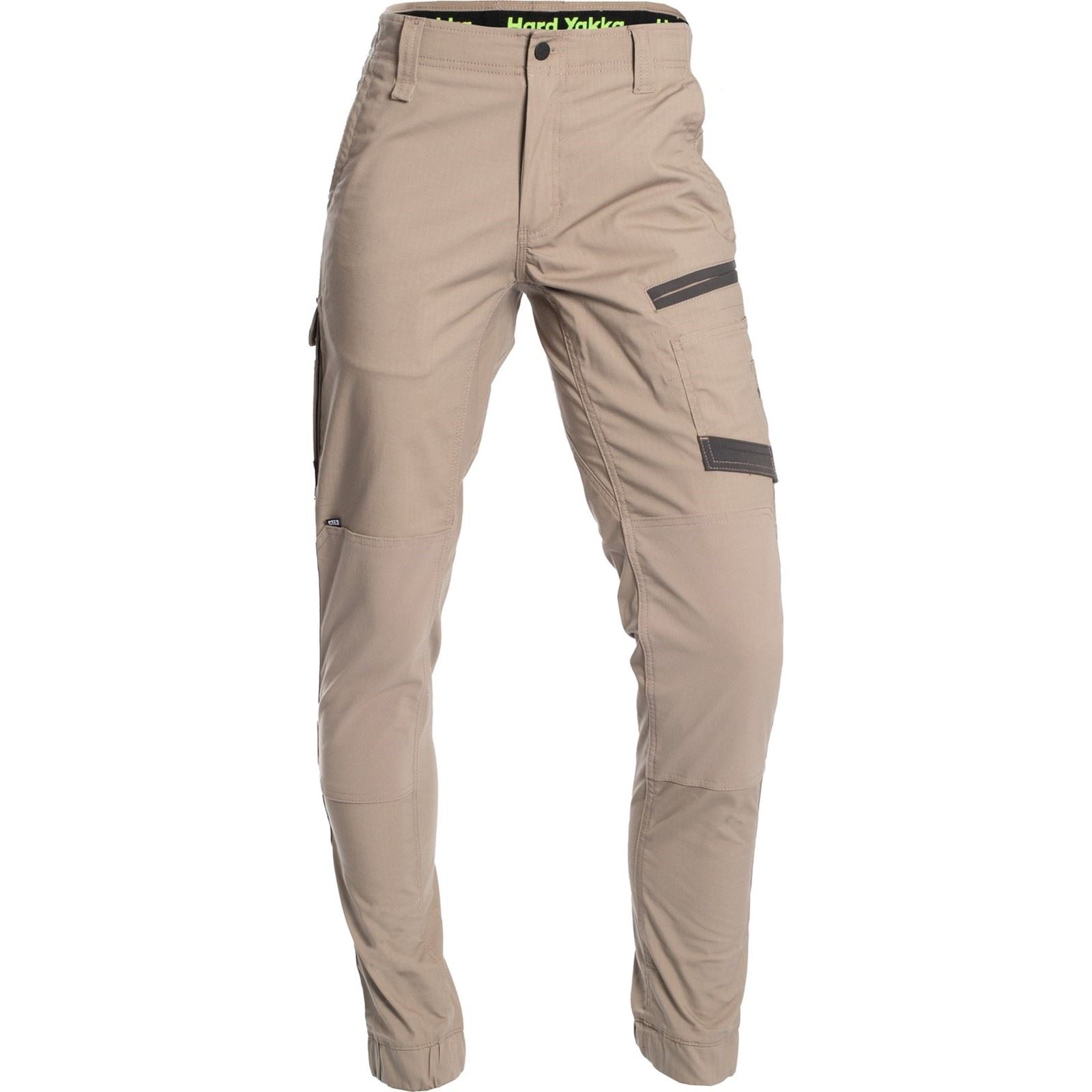 Hard Yakka Raptor Cuff Pantalons D'extérieur En Coton Pour Hommes Beige