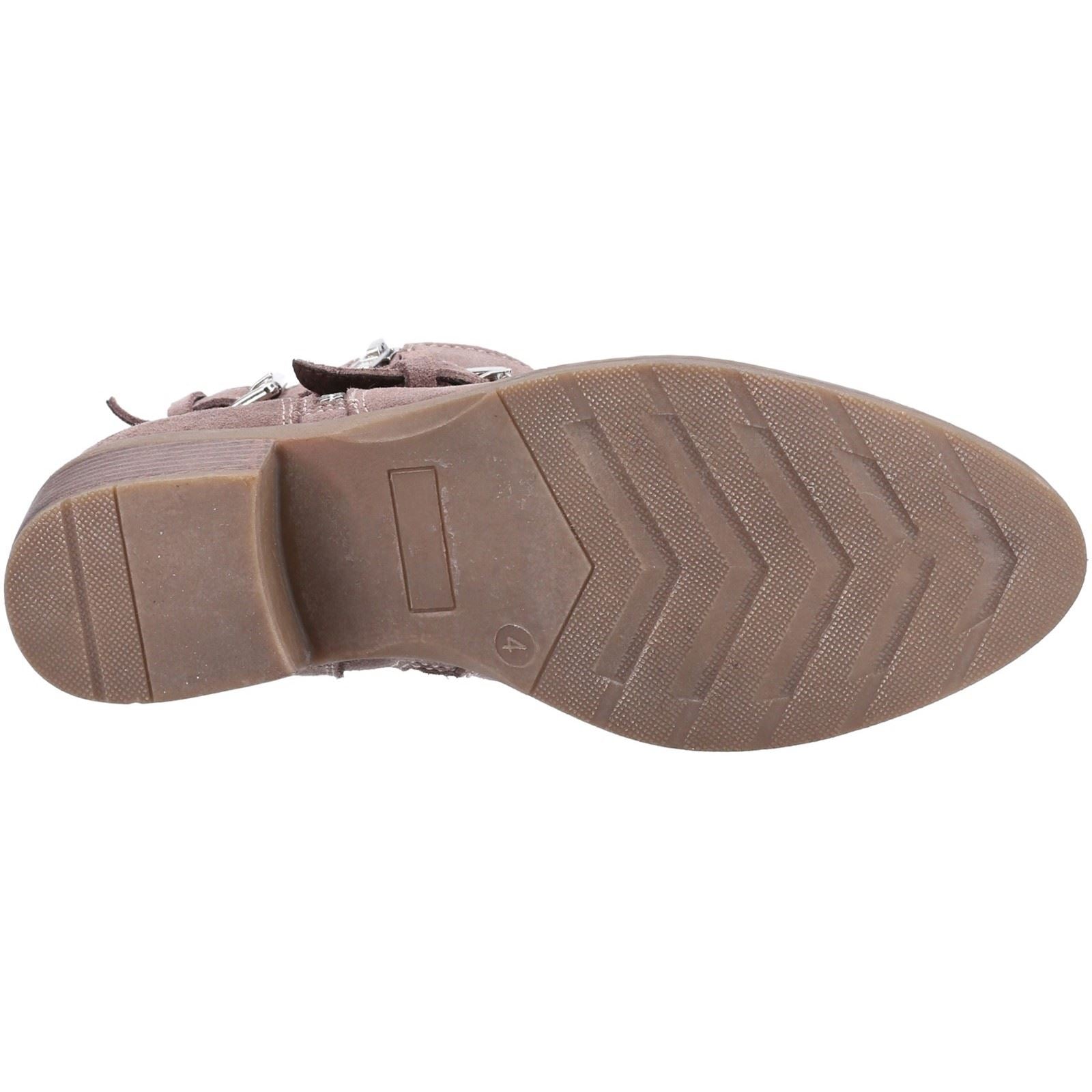 Hush Puppies Jenna Bottes En Cuir Pour Femme Couleur Taupe