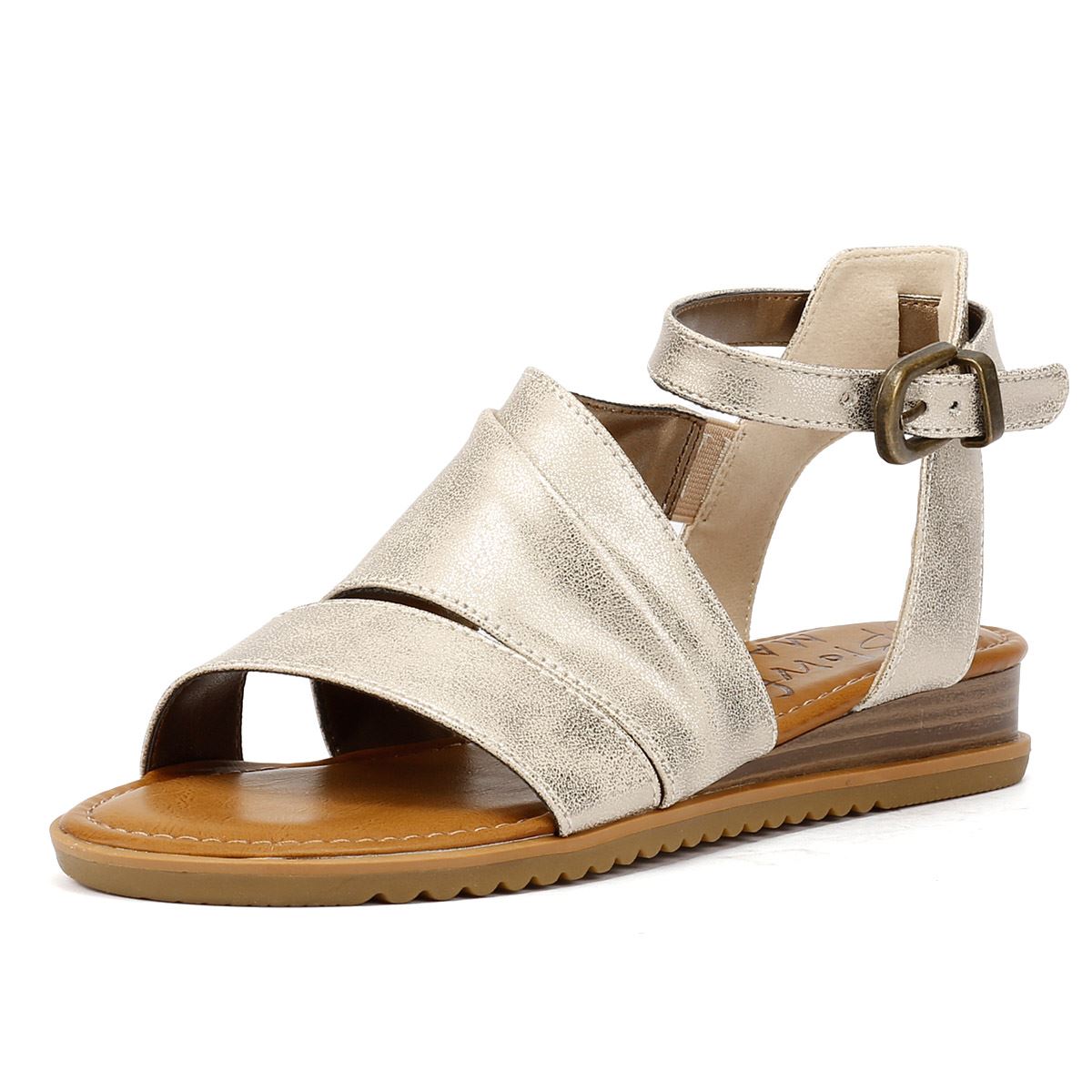 Blowfish Malibu Balana Sandales Dorées Pour Femmes