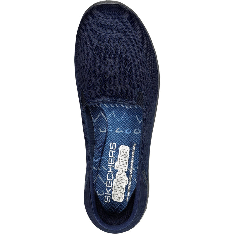 Skechers Reggae Fest 2.0 Guiding Baskets En Polyester Pour Femme, Couleur Marine