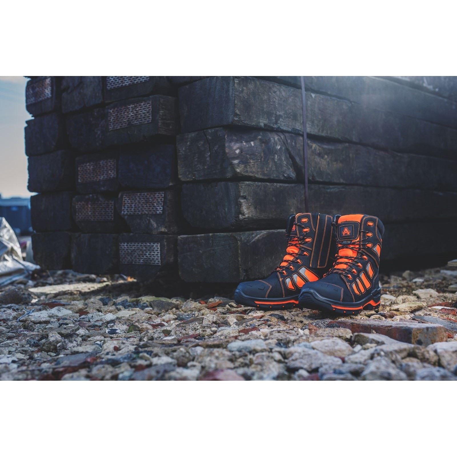 Amblers Safety  Bottes De Sécurité En Cuir Orange Beacon