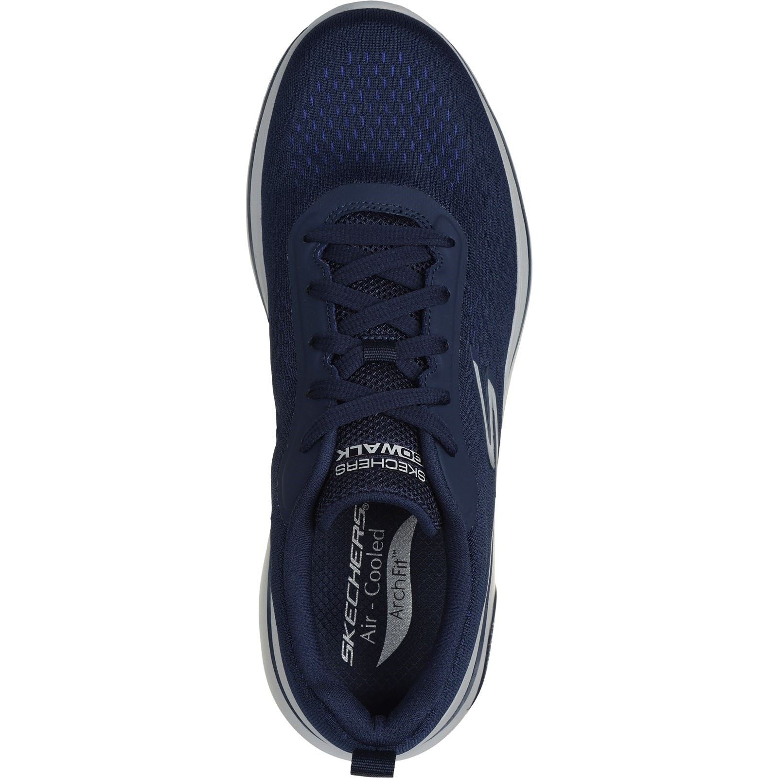 Skechers Go Walk Arch Fit 2.0 Idyllic Baskets Homme En Toile Bleu Marine