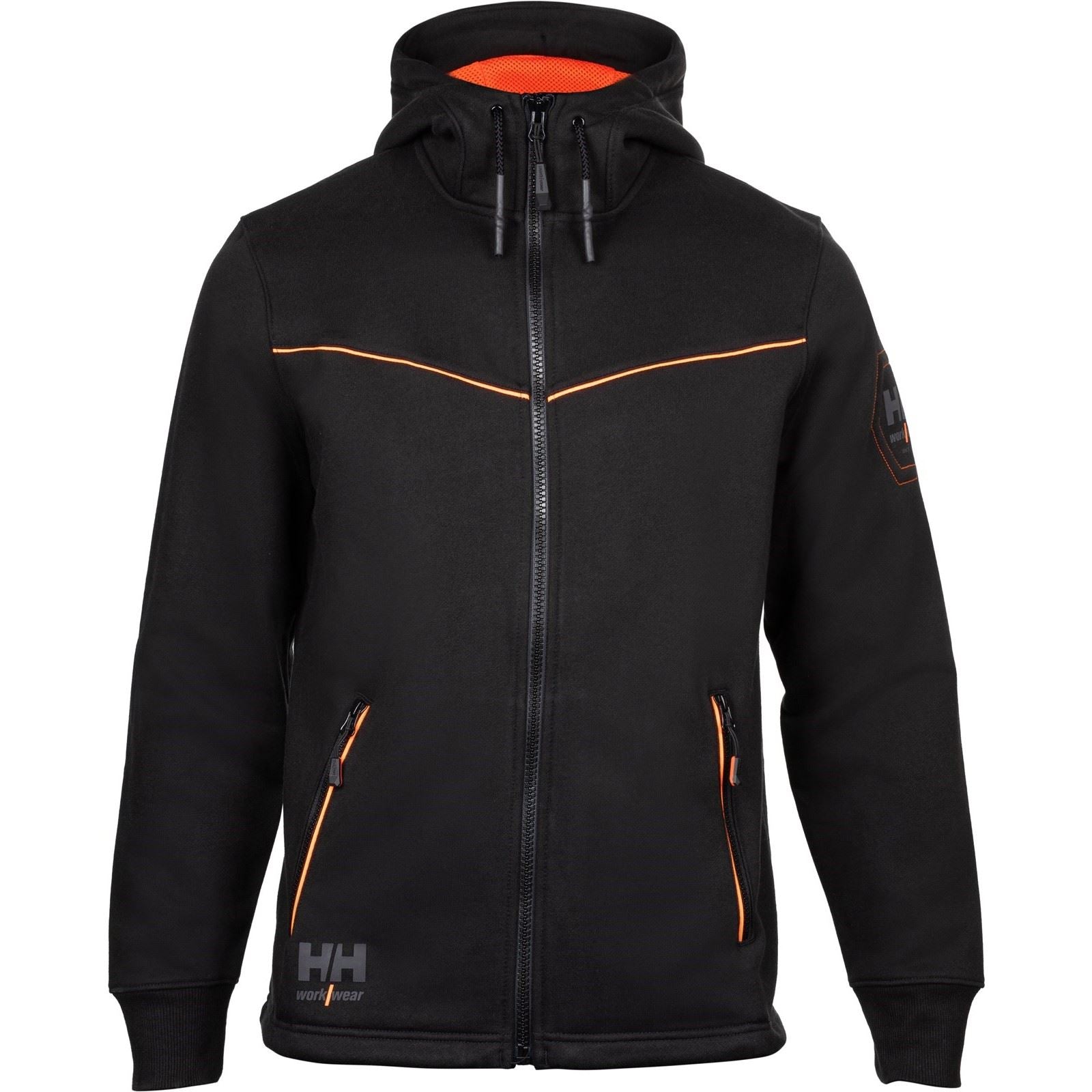 Helly Hansen Workwear Chelsea Evolution Sweatshirt À Capuche Noir En Coton Pour Homme