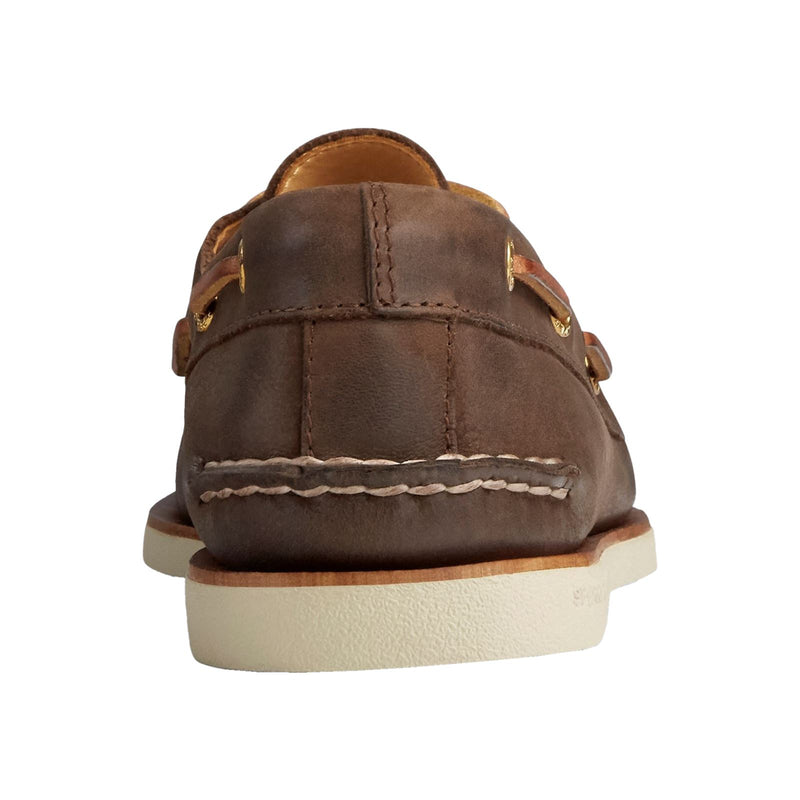Sperry Gold Cup Authentic Original Chaussures Bateau Marron En Cuir Pour Hommes