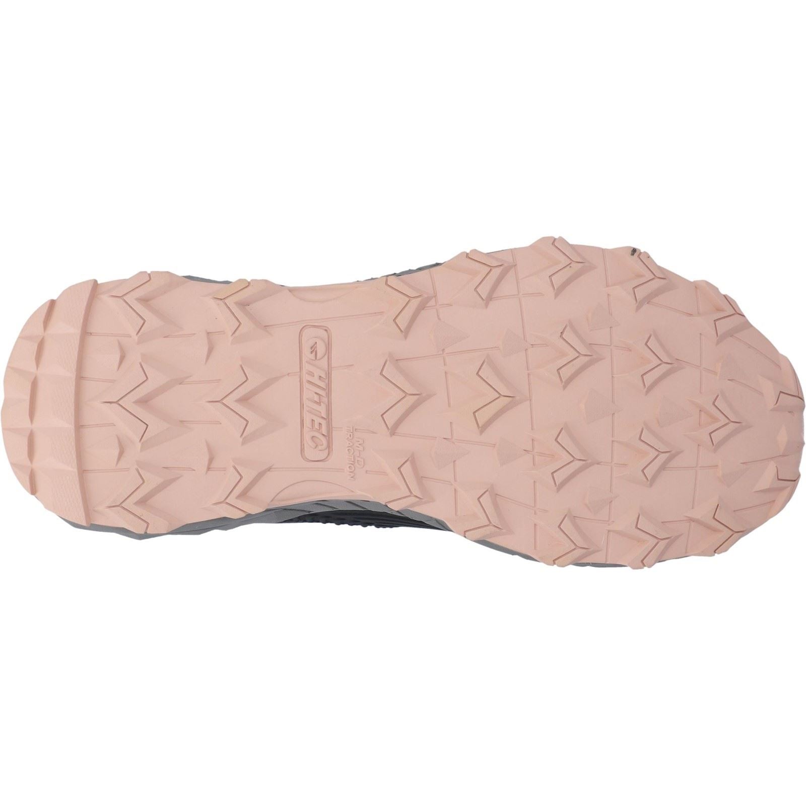 Hi-Tec Fuse Trek Sneakers Pour Femmes En Polyester Noir/gris Ardoise/rose Camée