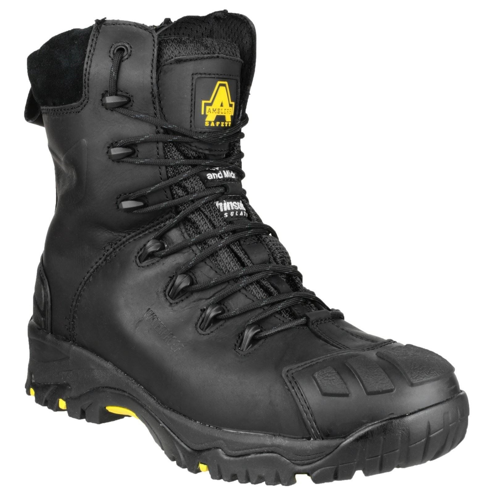 Amblers Safety  Bottes De Sécurité Noires En Cuir Fs999