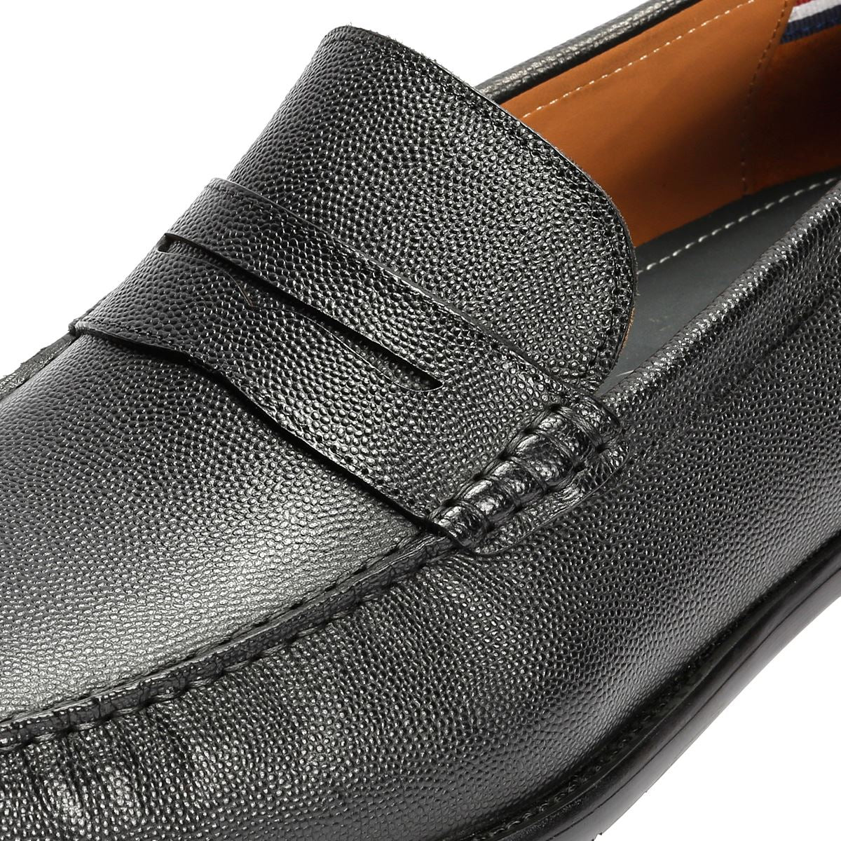 Ben Sherman Hester Mocassins Noirs En Cuir Pour Hommes