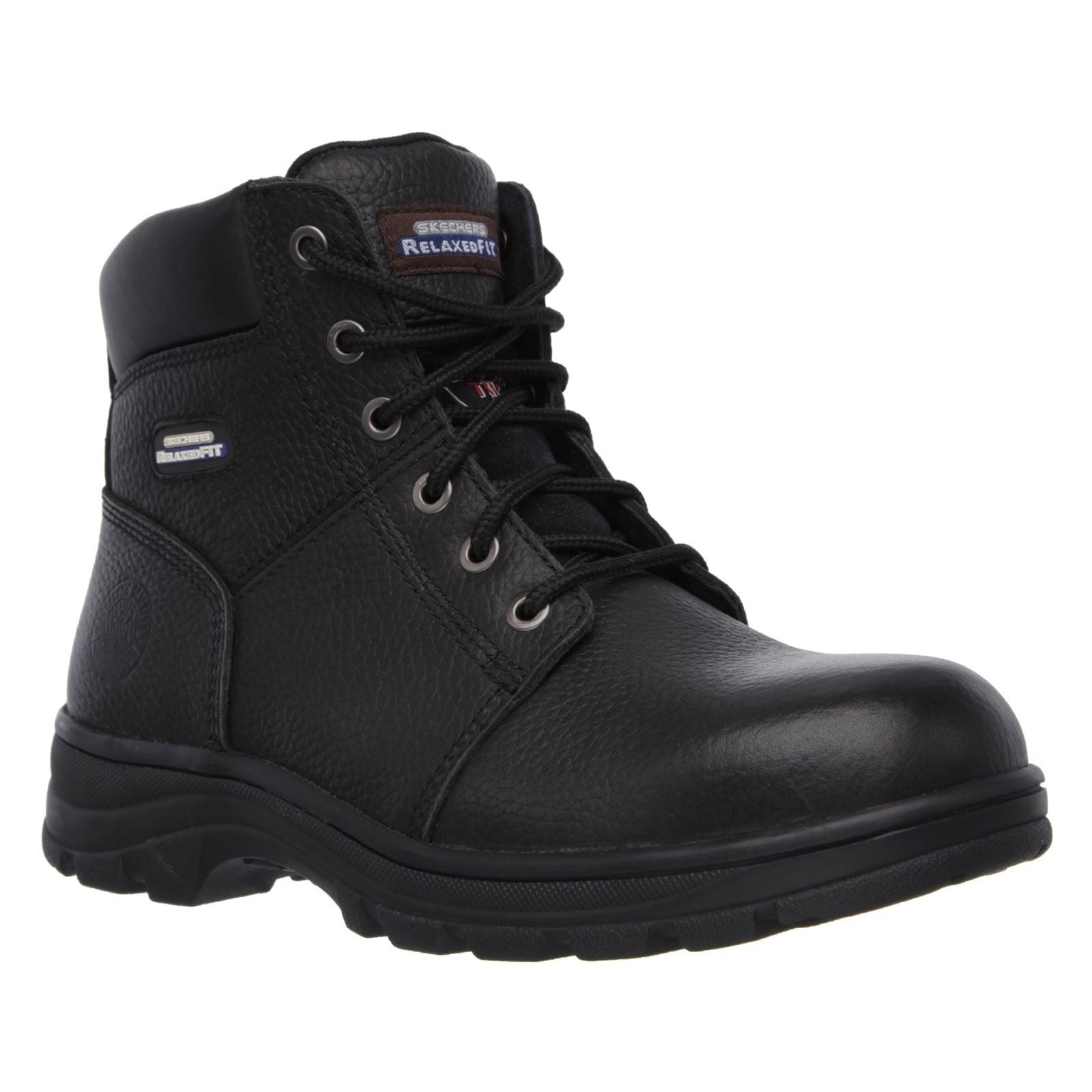 Skechers Workwear Workshire Bottes De Sécurité En Cuir Pour Hommes Noires