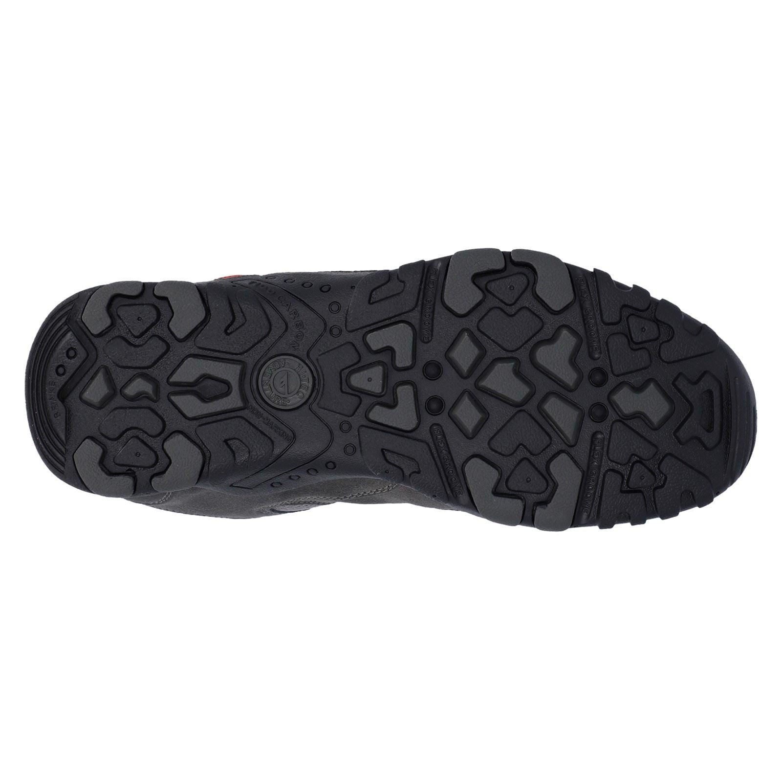 Hi-Tec Quadra II Chaussures De Randonnée Pour Hommes En Suède Gris / Rouge Vif