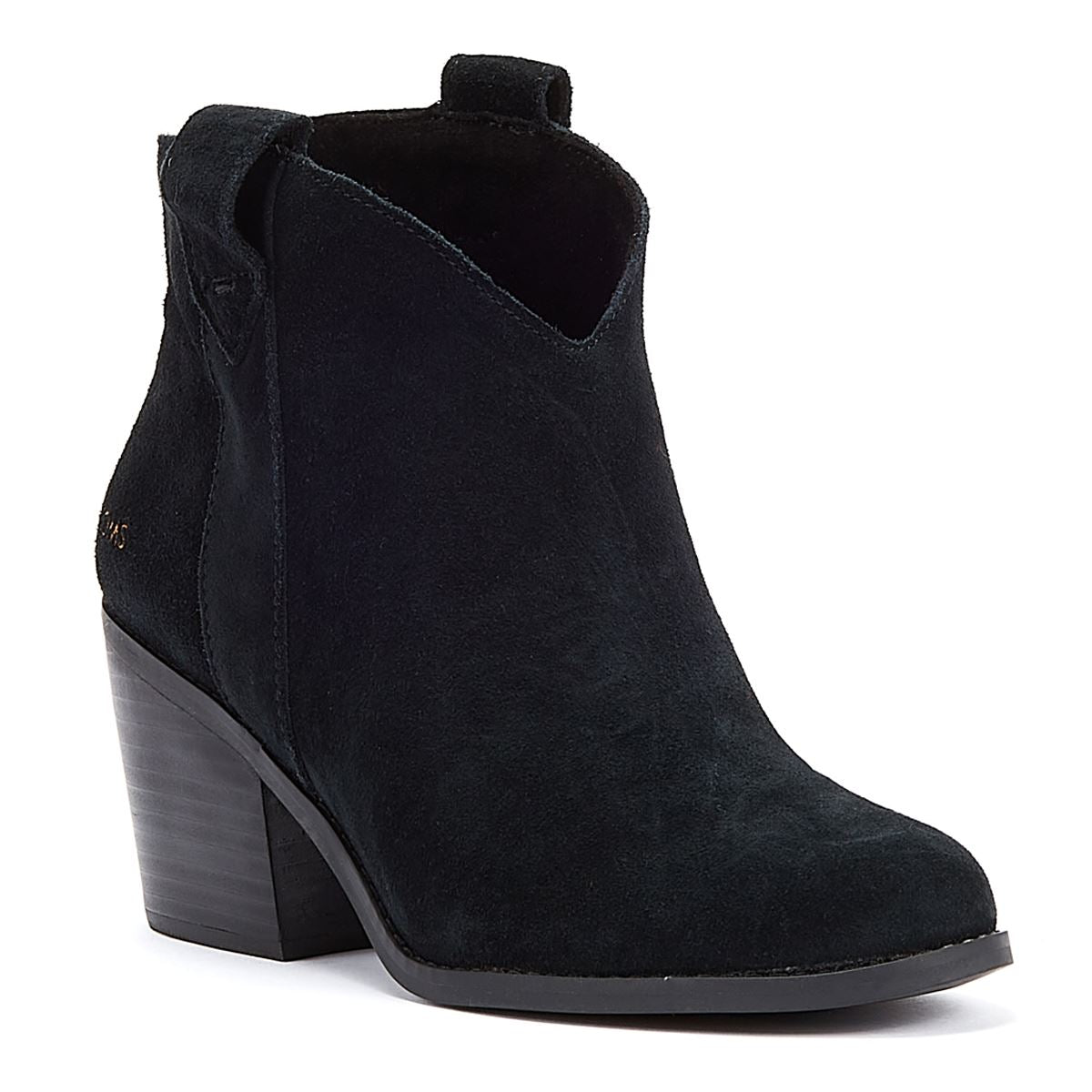 TOMS Bottes Noires En Daim Constance Pour Femme