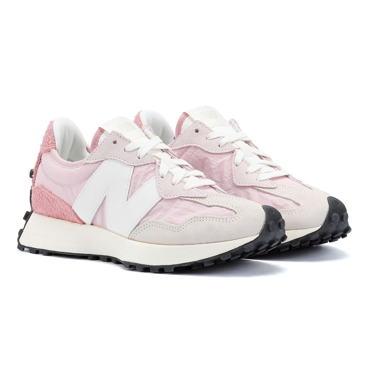 New Balance 327 Baskets rose brumeux en daim pour femme