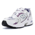 New Balance 530 Baskets Blanches/Violet Astral