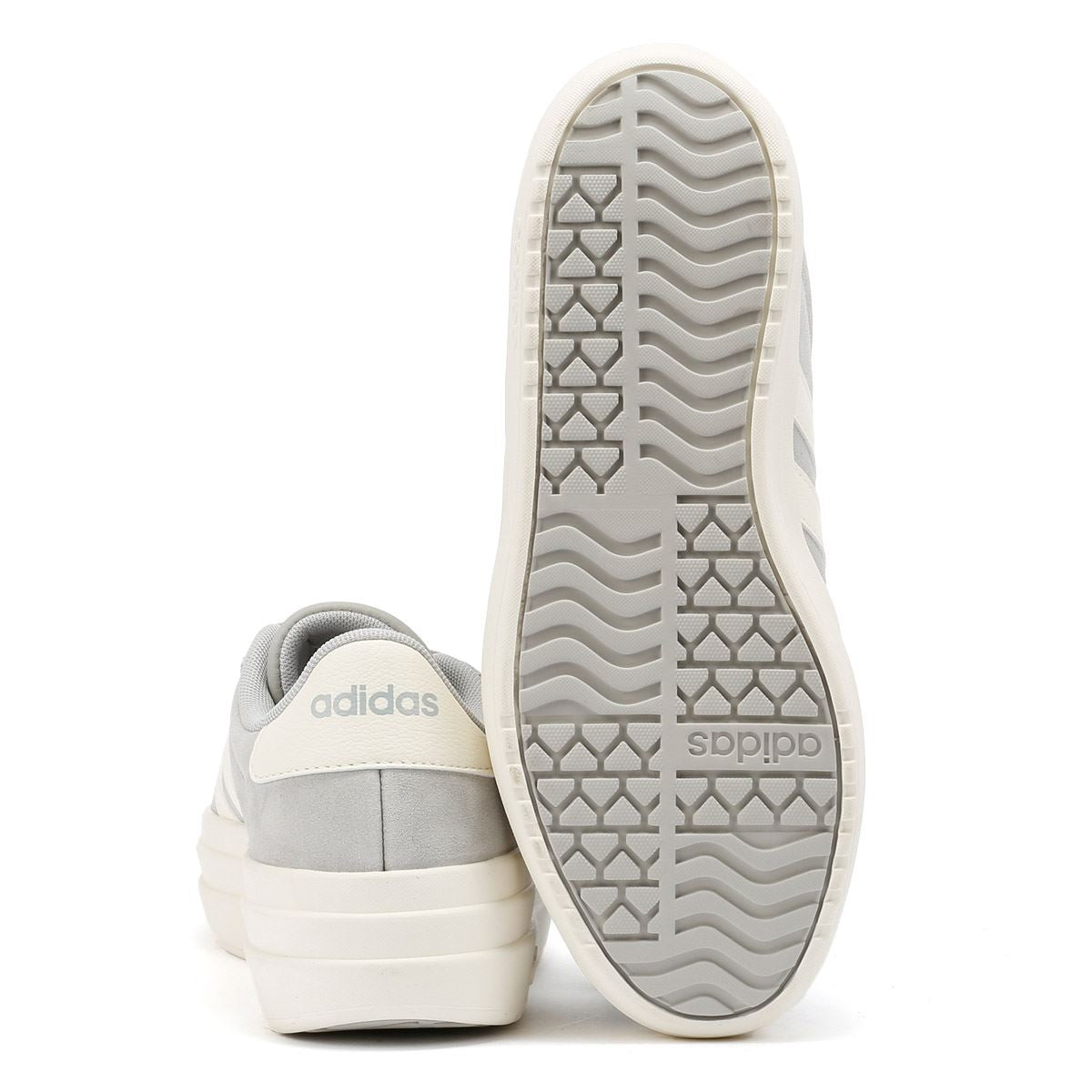 Adidas VL Court Bold Baskets Femme En Cuir Gris