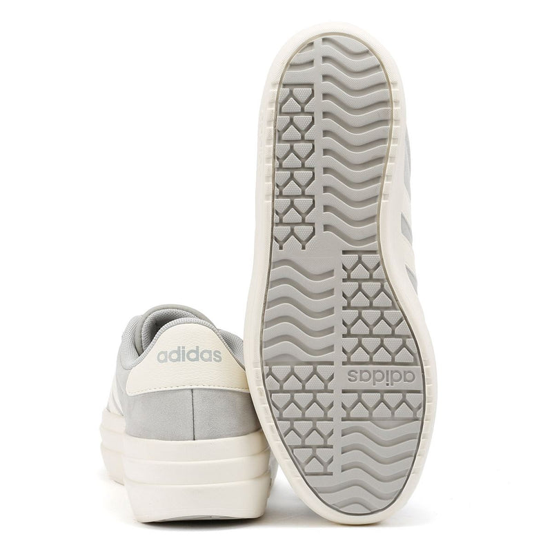 Adidas VL Court Bold Baskets Femme En Cuir Gris