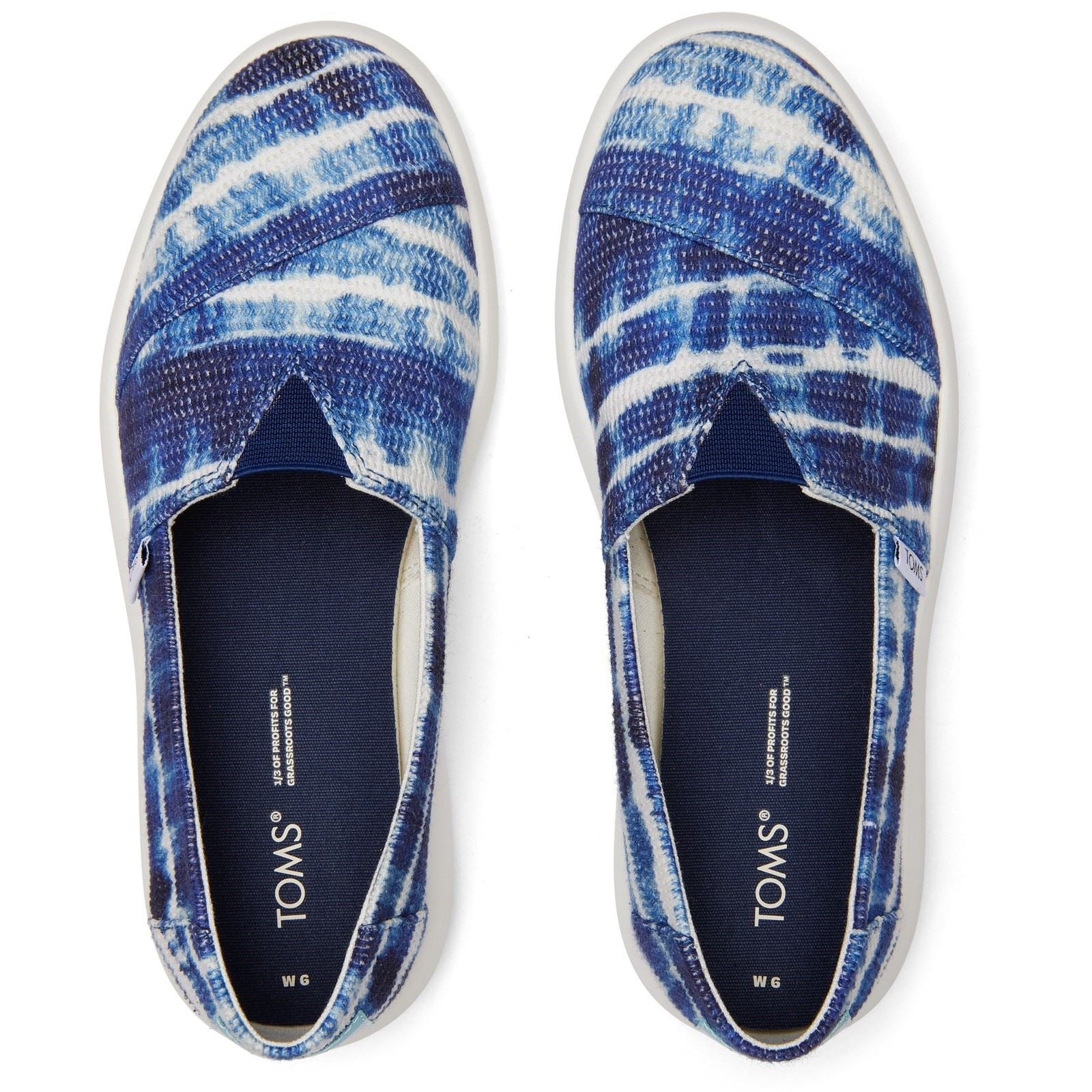 TOMS Alpargata Mallow Espadrilles Femme En Navy 100 % Coton