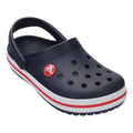 Crocs Crocband Chaussures Bateau En Thermoplastique Bleu Marine / Rouge
