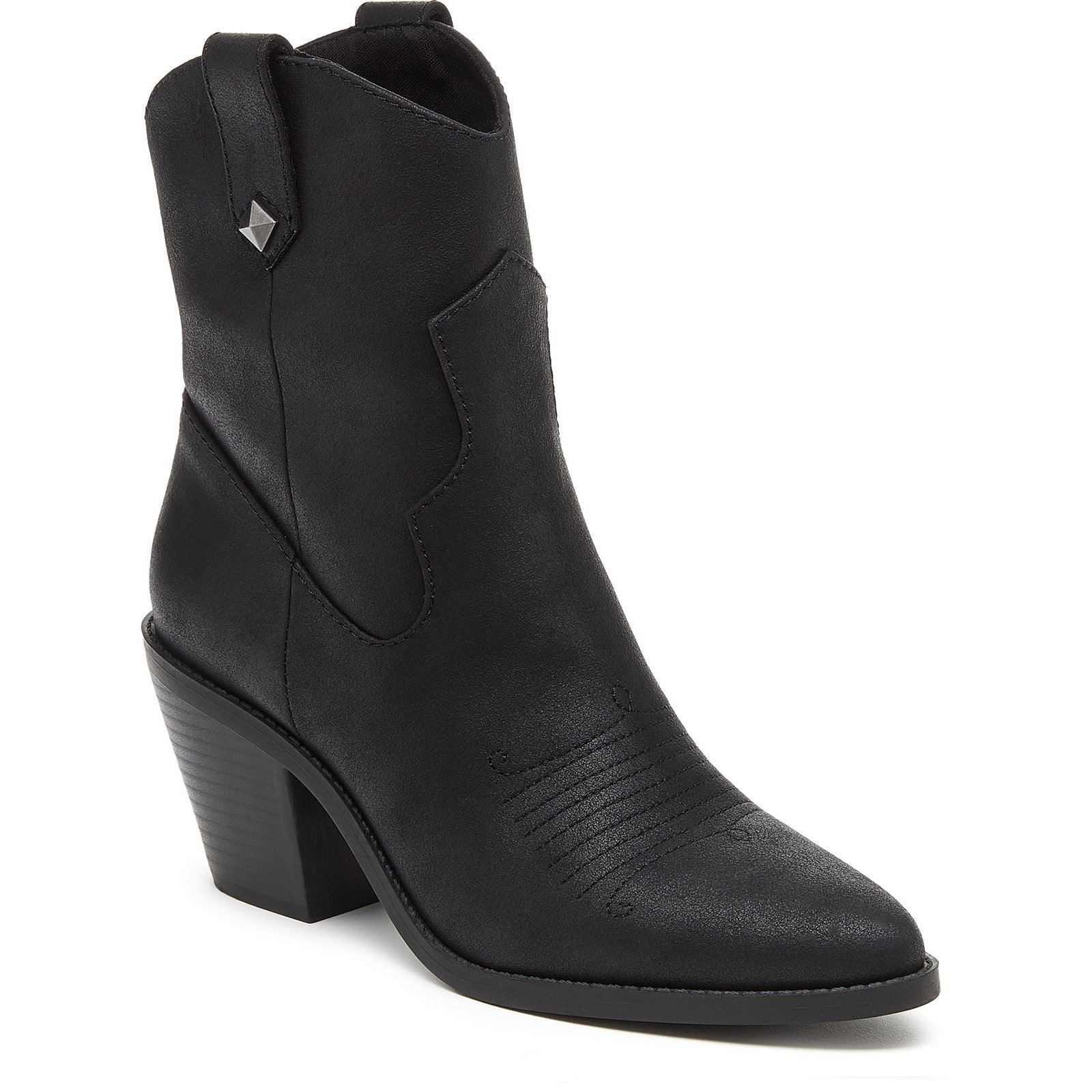 Rocket Dog Feather Bottes À Talons Noirs En Polyuréthane Pour Femmes