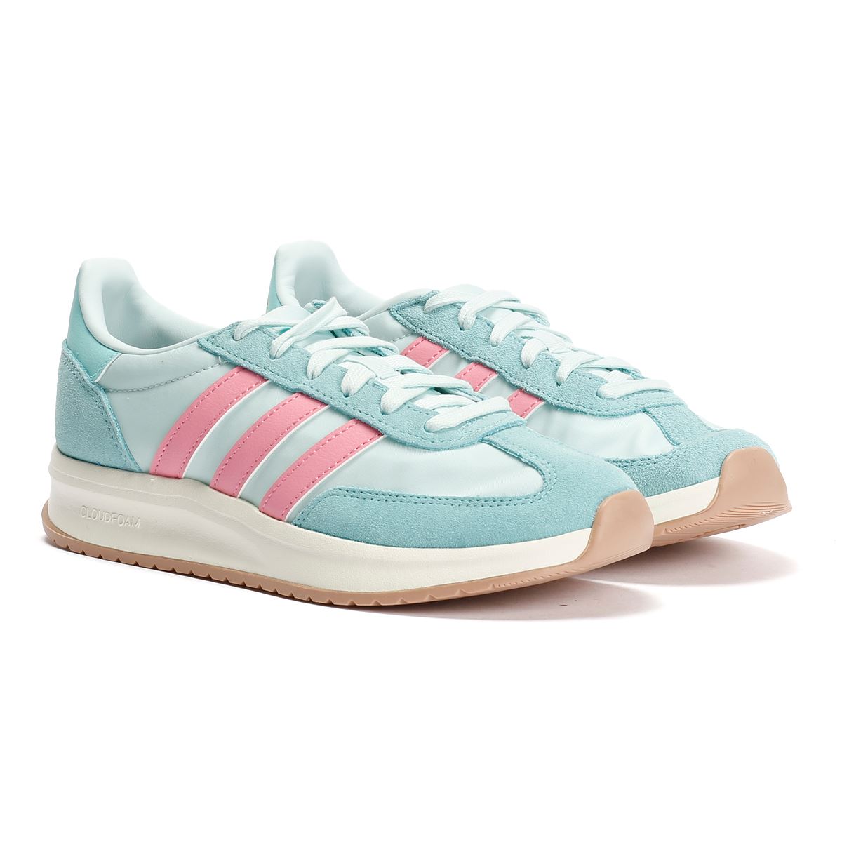 Adidas Run 70s 2.0 Baskets Bleues En Cuir Pour Femmes