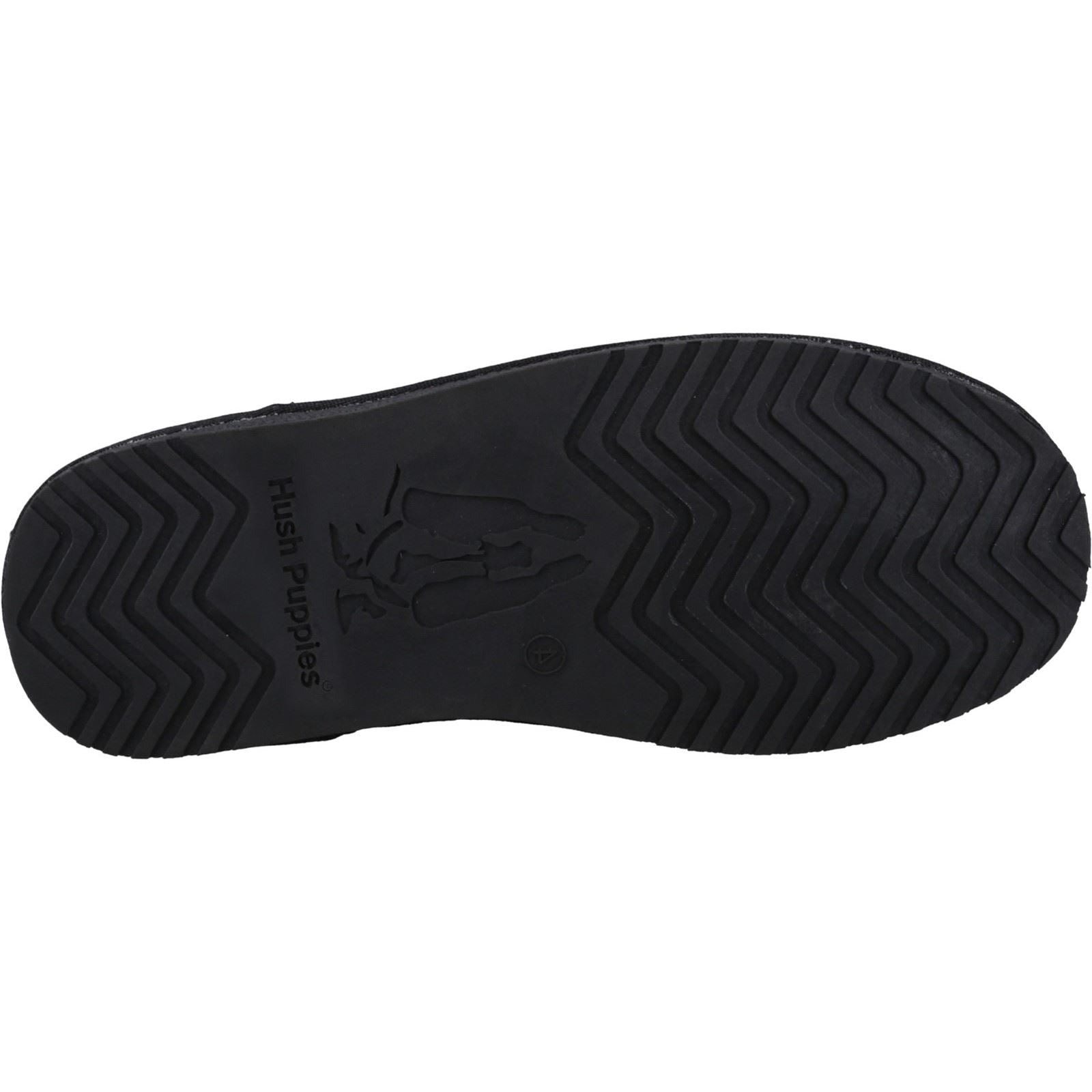 Hush Puppies Ashanti Chaussons Noirs En Suède Pour Femmes