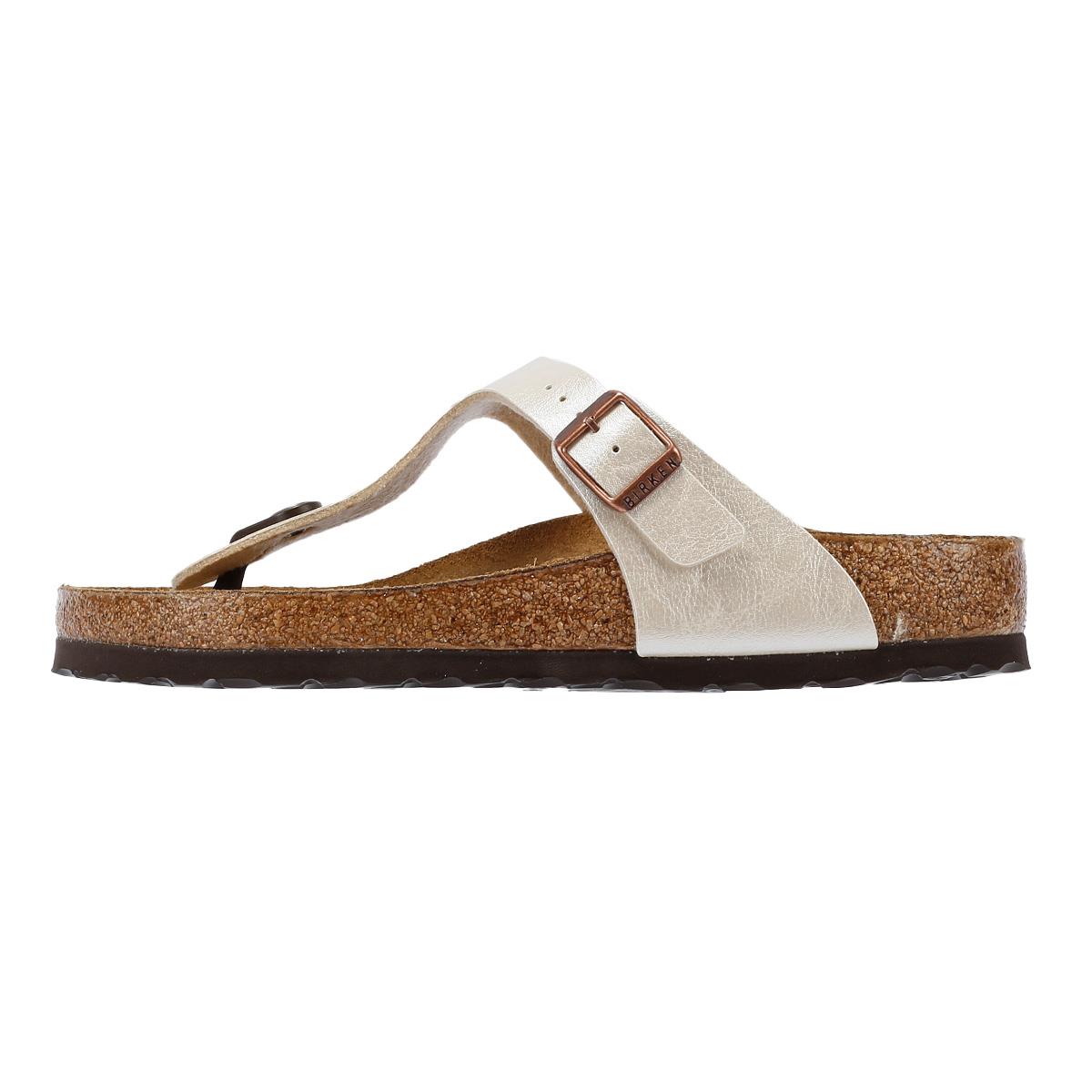 Birkenstock Gizeh Birko Flor Sandales Blanches Gracieuses Pour Femmes