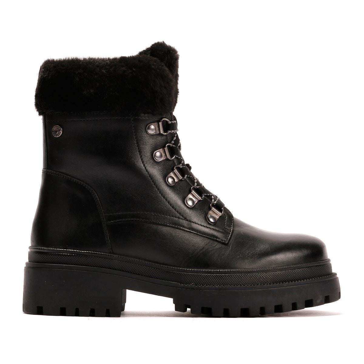 Osprey London The Budapest Bottes Noires En Cuir Pour Femmes