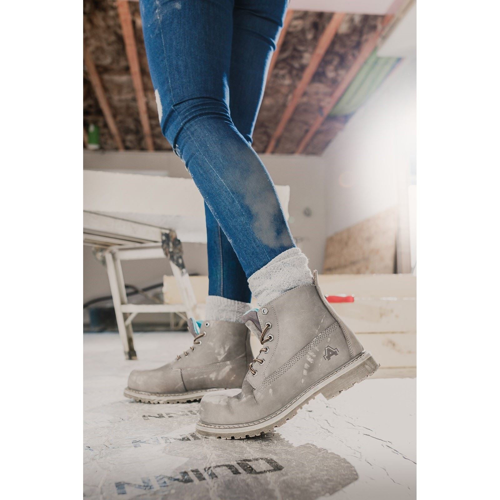 Amblers Safety  As105 Mimi Nubuck Bottes De Sécurité Grises Pour Femmes