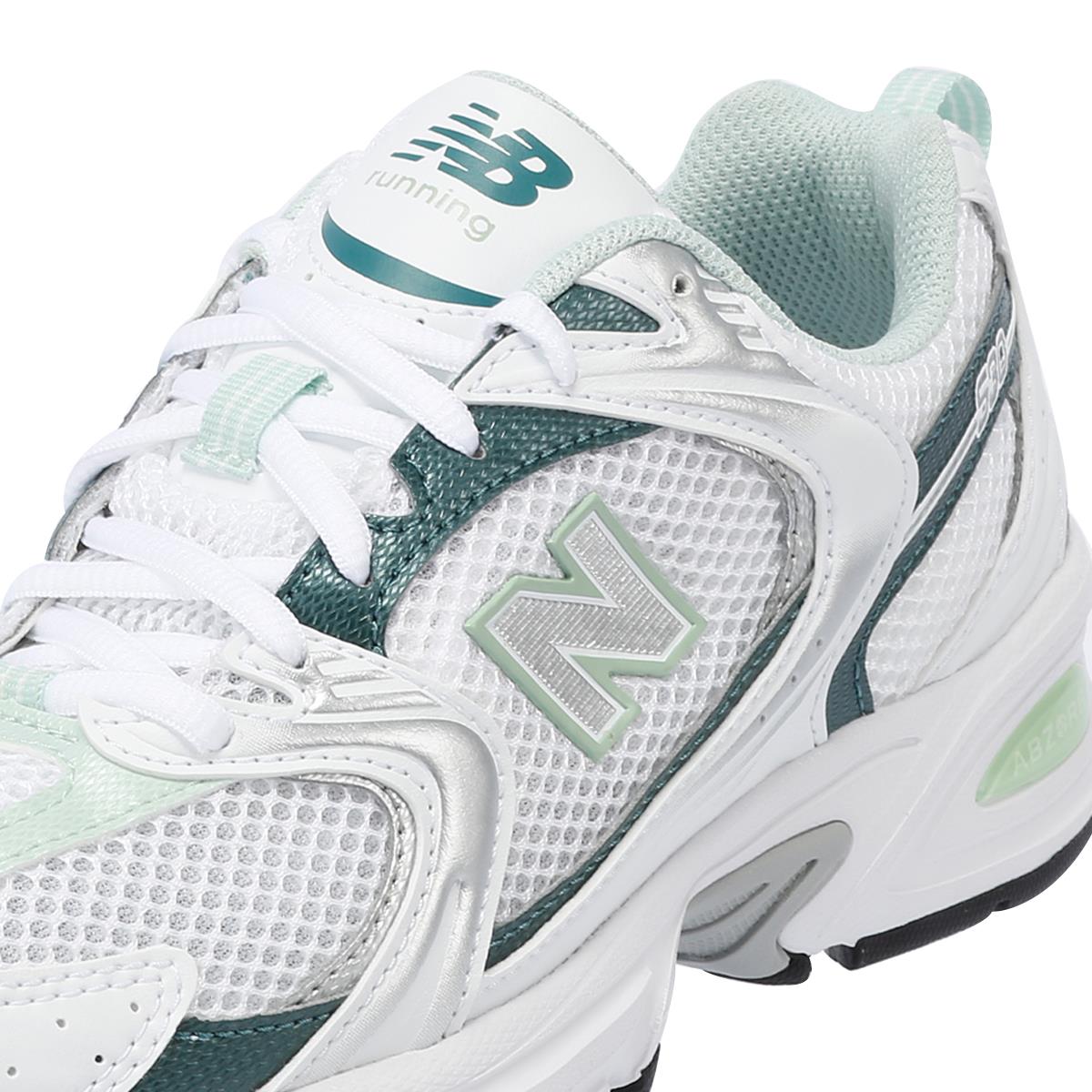 New Balance 530 Baskets Blanches/Sapin/Cendre Pour Femmes