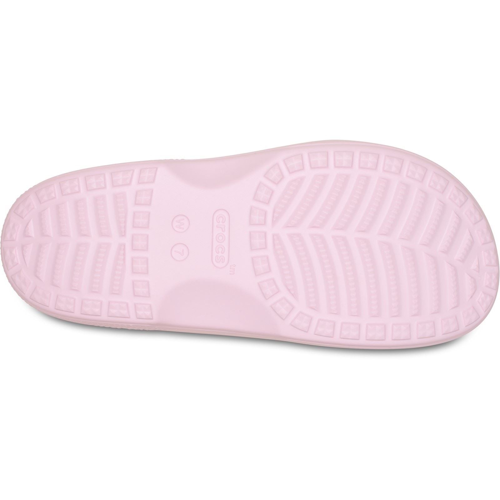 Crocs Classic Slide Claquettes En Lait Rose Pour Femmes En Thermoplastique