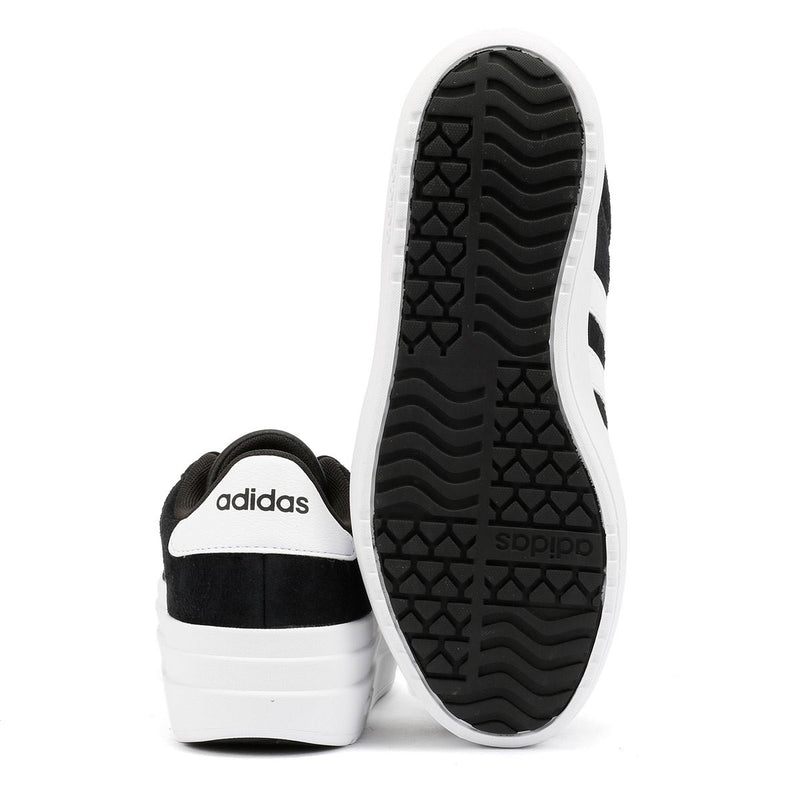 Adidas VL Court Bold Baskets Noires En Cuir Pour Femmes
