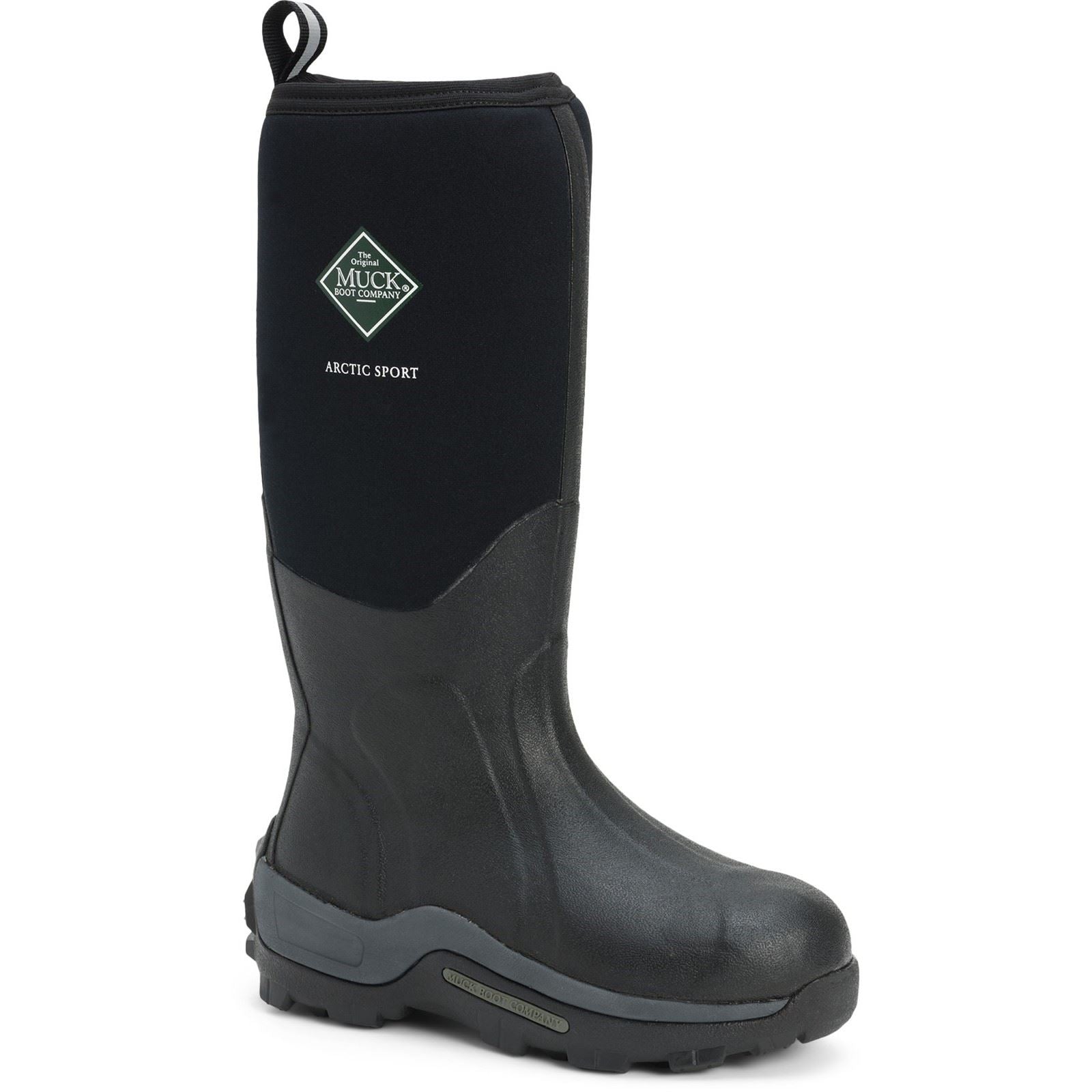 Muck Boots Arctic Sport Bottes En Caoutchouc Noires Wellington