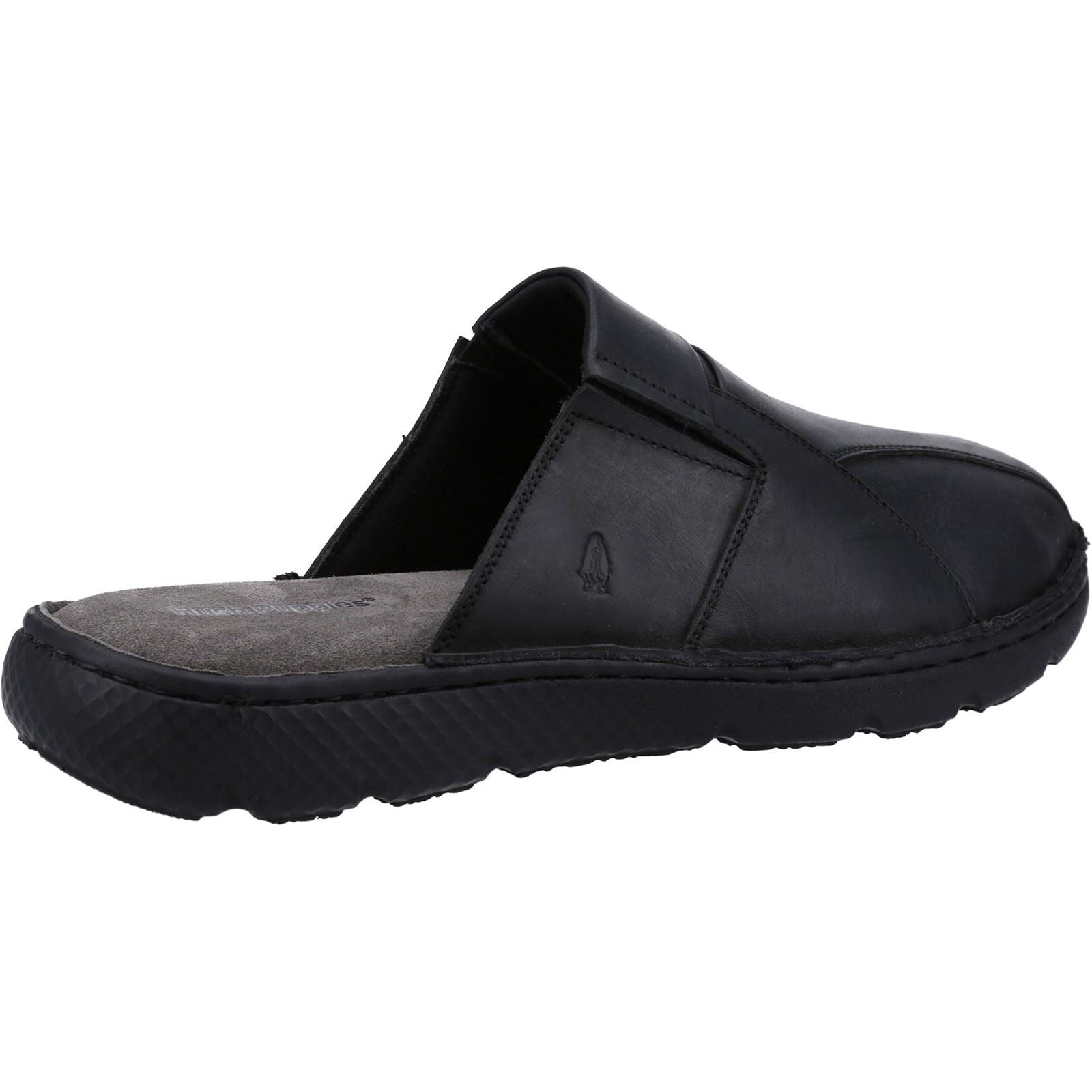 Hush Puppies Carson Mules Noires Pour Hommes En Cuir